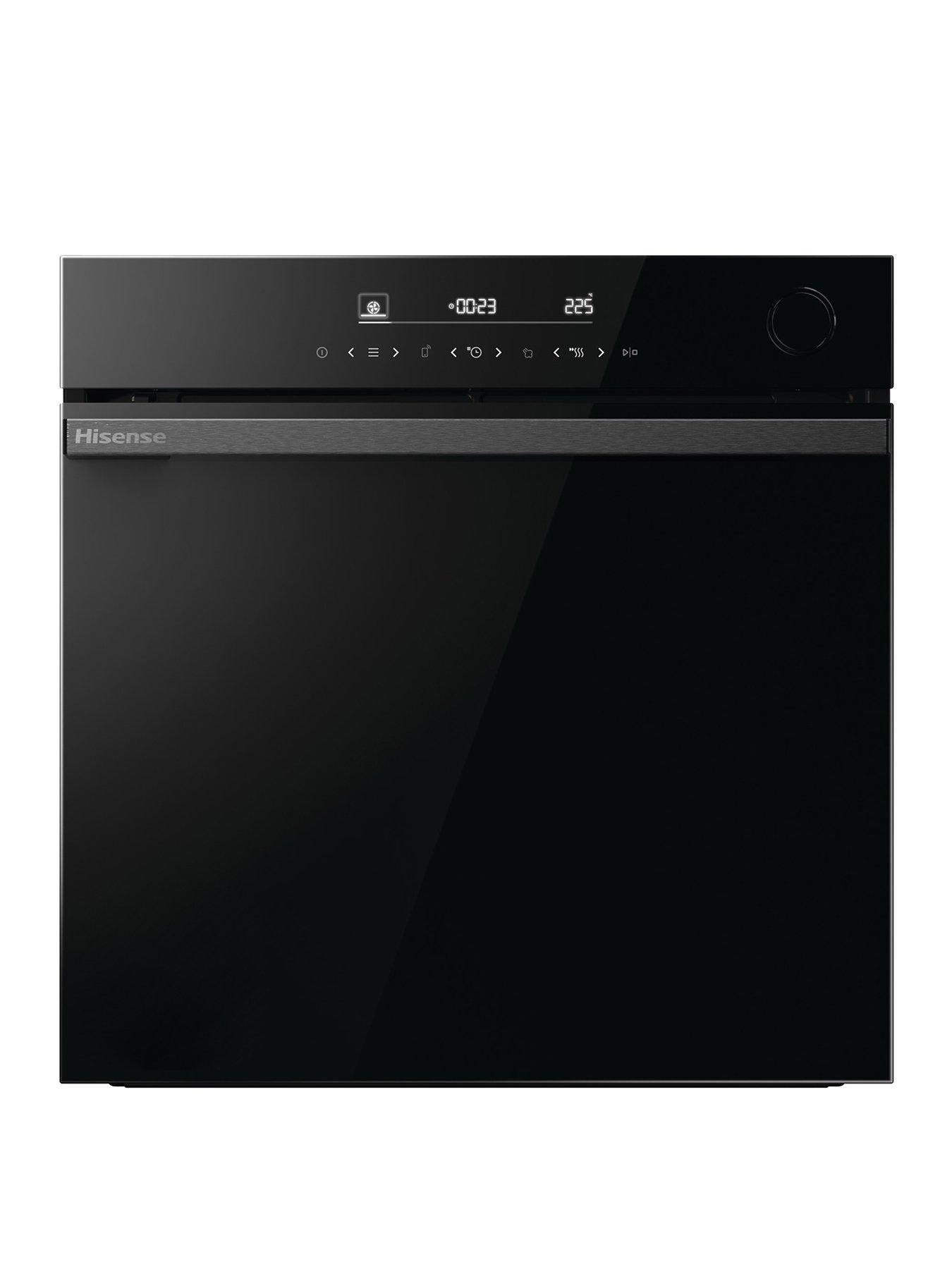 Hisense Hi6 BlackLine BSA66346PDBGUK Built-In Electric Pyrolytic Steam Add Plus, Wi-Fi Enabled Single Oven - Jet Black