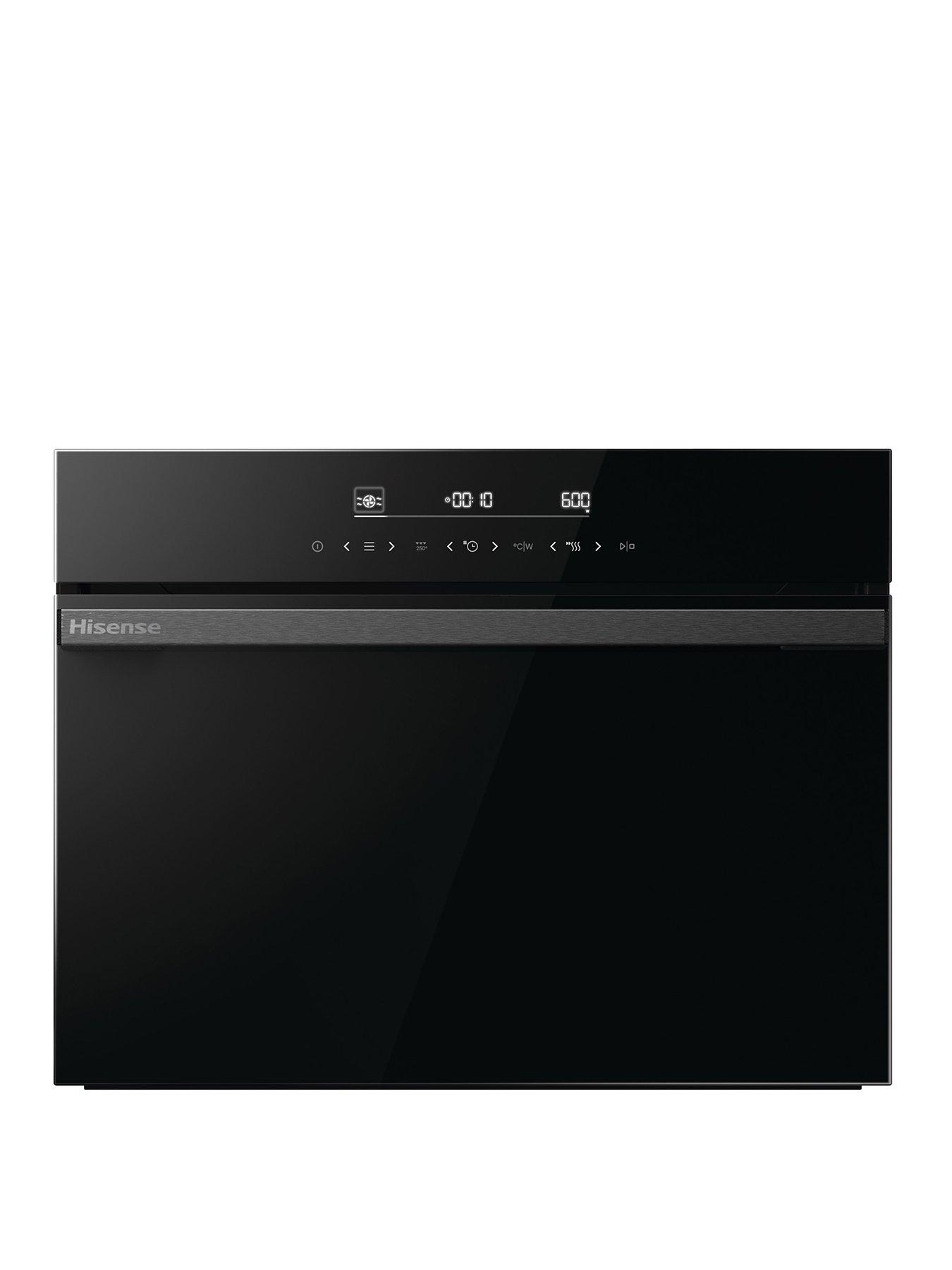 Hisense Hi6 BlackLine BIM45342ADBGUK Built-In Multifunctional Compact Electric Single Oven with Microwave - Jet Black