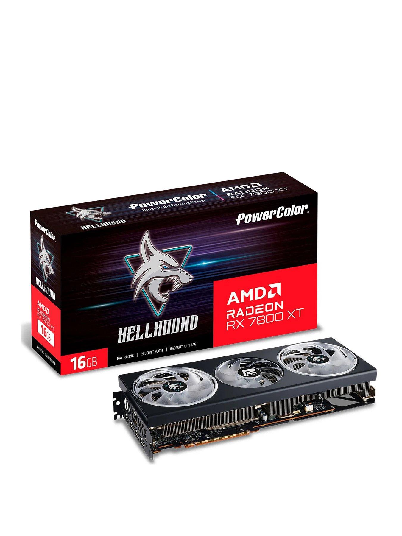 Graphics Cards AMD Radeon RX 7800 XT Black PC Components Technology & Gaming Very