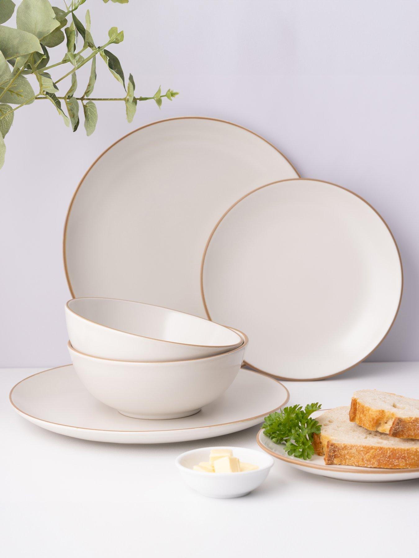 Product photograph of Mason Cash Classic 12-piece Dinner Set In Cream from very.co.uk