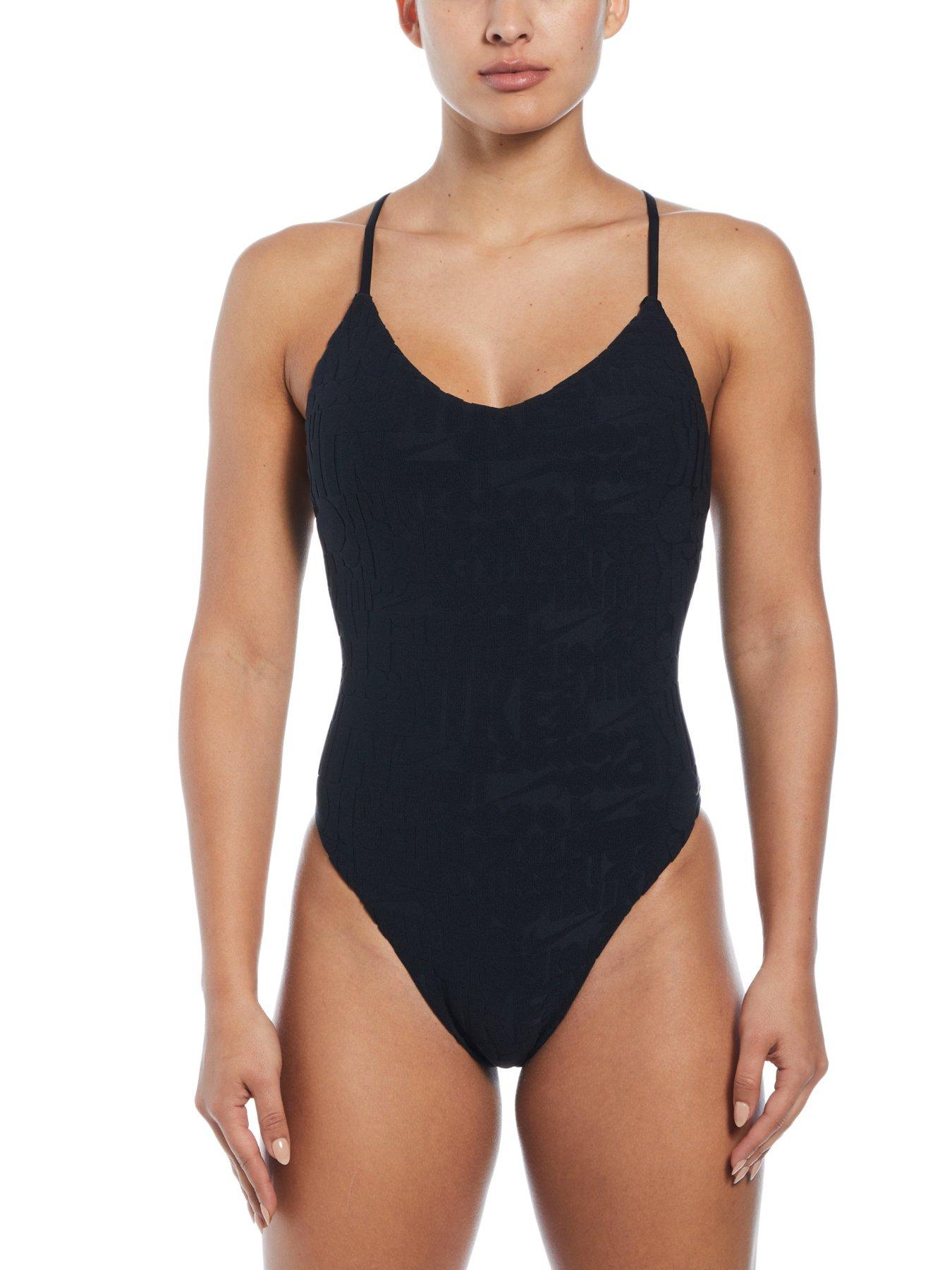undefined Women's Retro Flow Icon Terry One Piece-Black