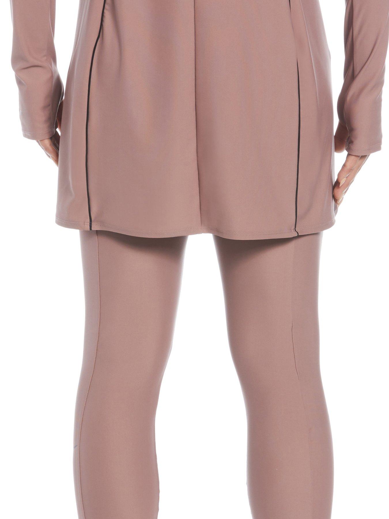 Image 4 of 4 of Nike Women's Victory Essentials Modesty Swim Slim Legging - Brown
