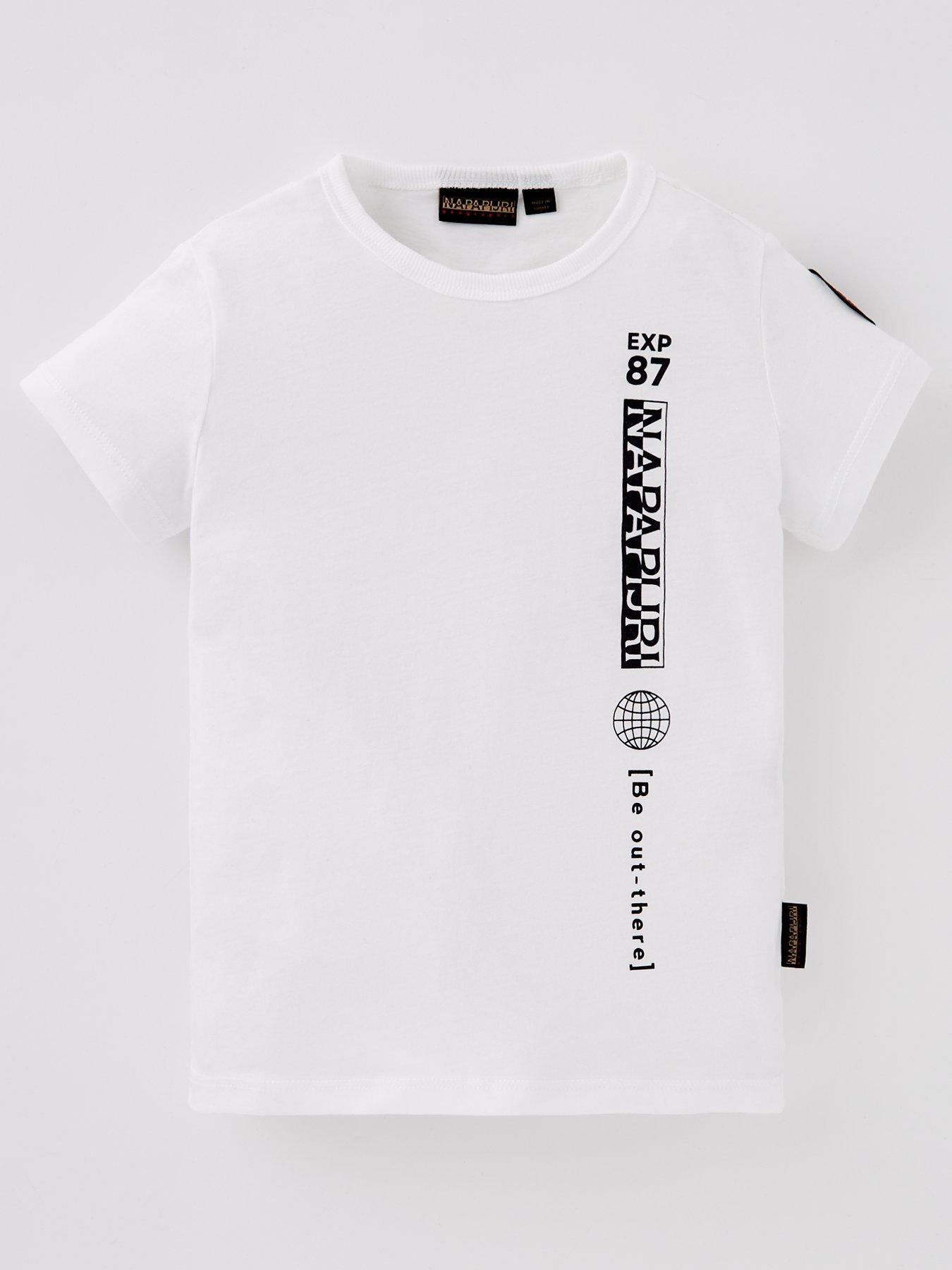 napapijri-kids-hudson-short-sleeve-t-shirt-white