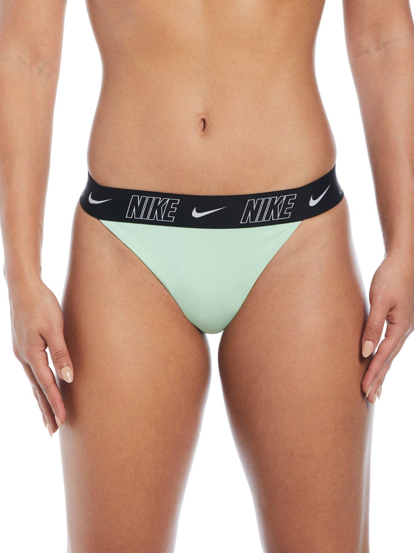 Women s Fusion Logo Tape Fitness Banded Bottom Green