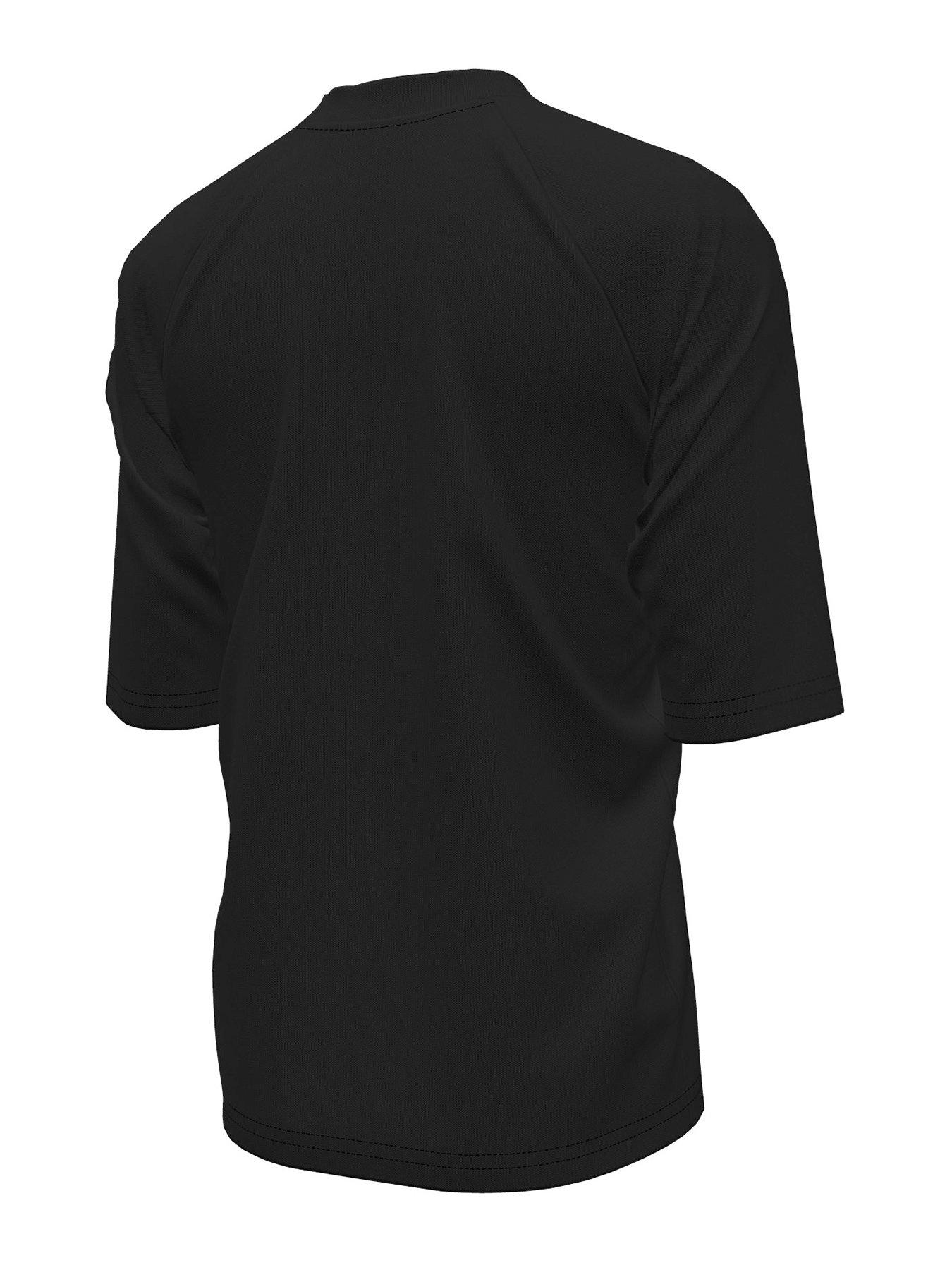 Image 2 of 3 of Nike Solid Boy's Hydro Short Sleeve Hydroguard - Black