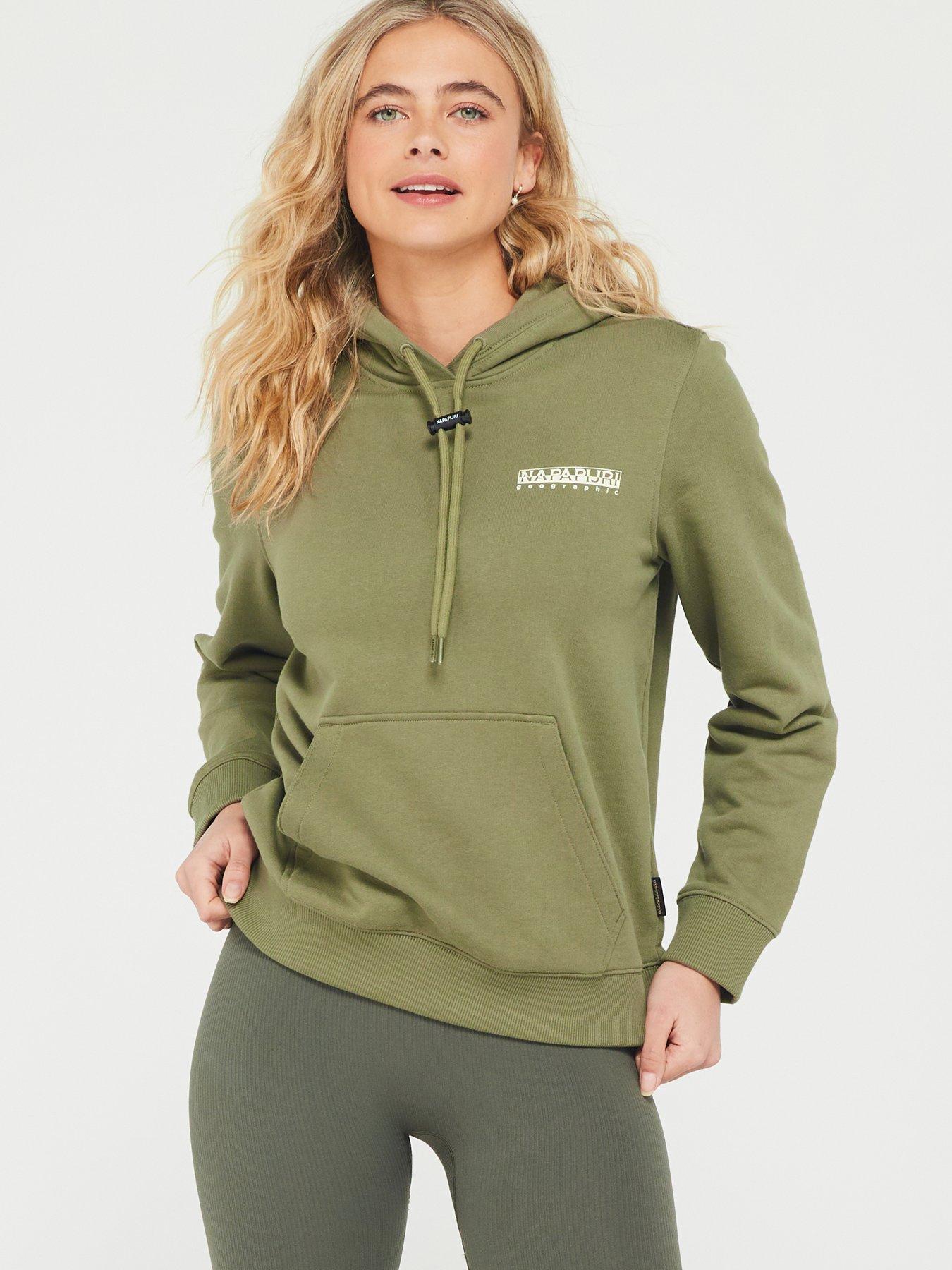 napapijri-womens-b-faber-overhead-hoodie-green