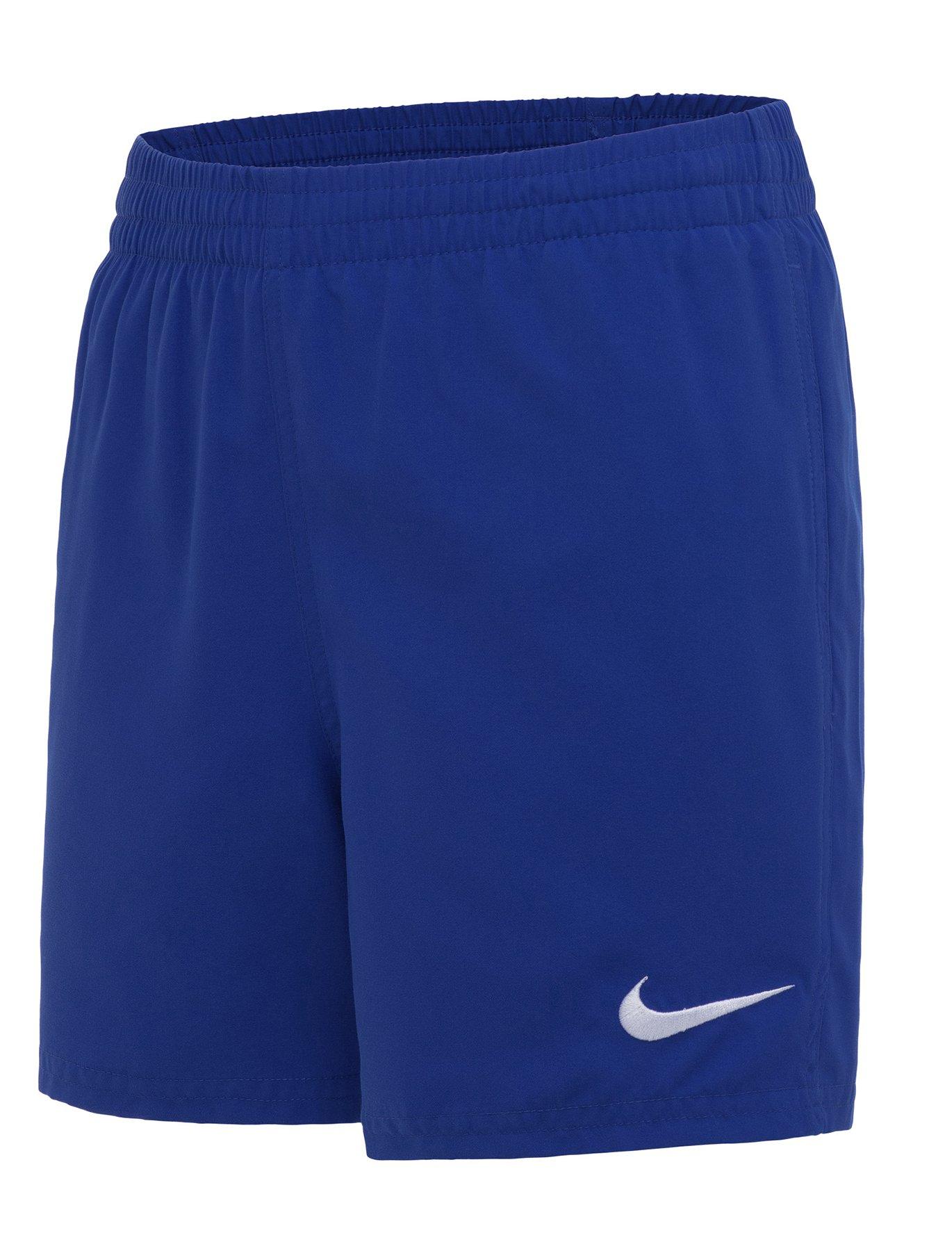 Nike Essential Lap Boy's Core 4inch Volley Swim Shorts - Blue | Very.co.uk