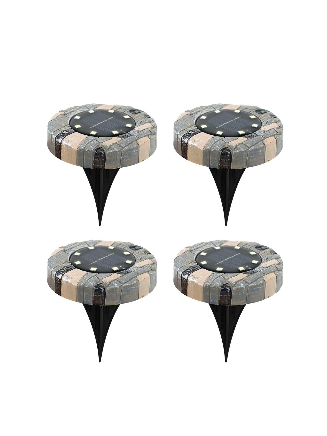 Image 2 of 7 of Streetwize Solar Stone Effect Deck Light (Pack of 4)