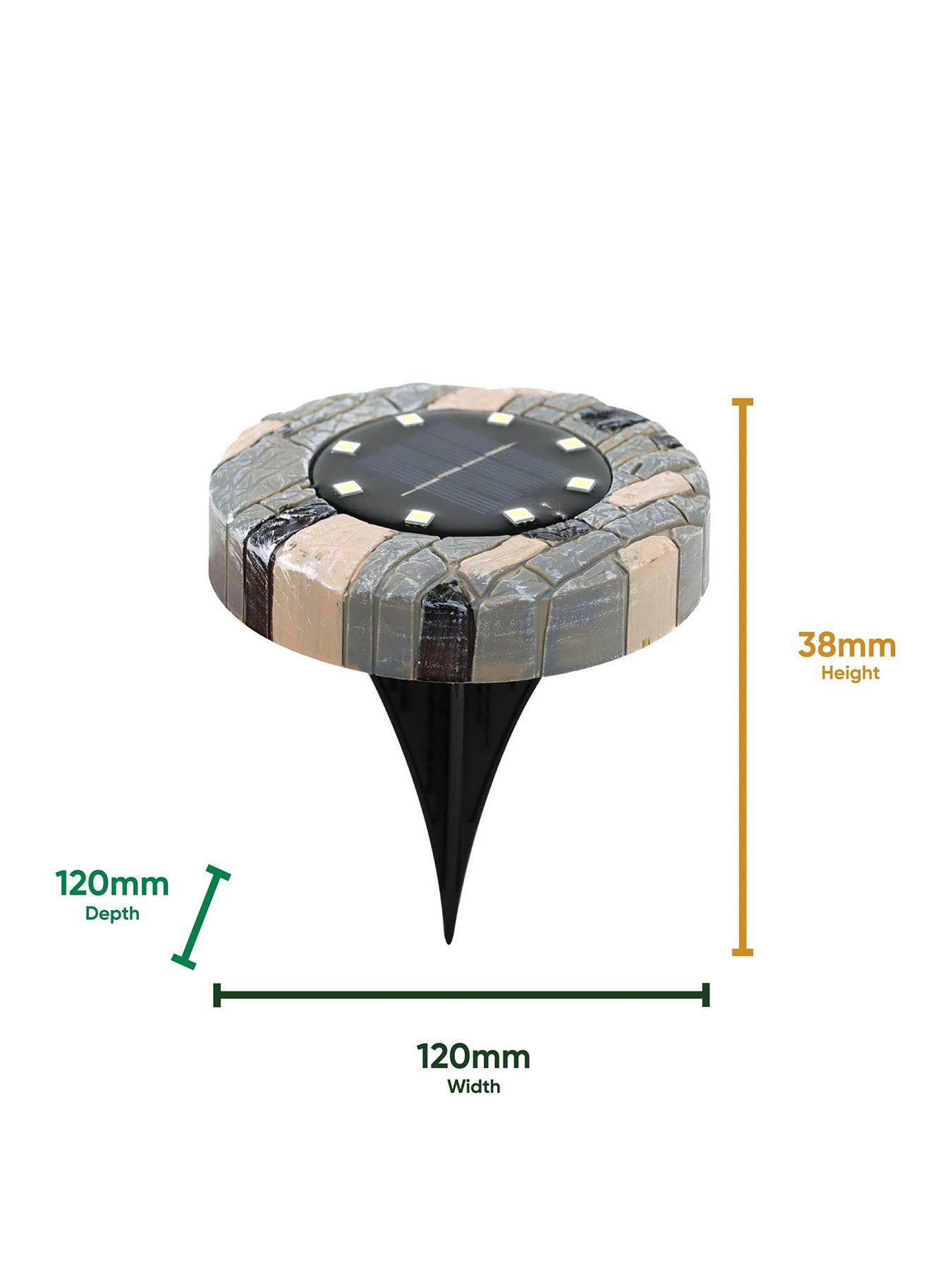 Image 3 of 7 of Streetwize Solar Stone Effect Deck Light (Pack of 4)