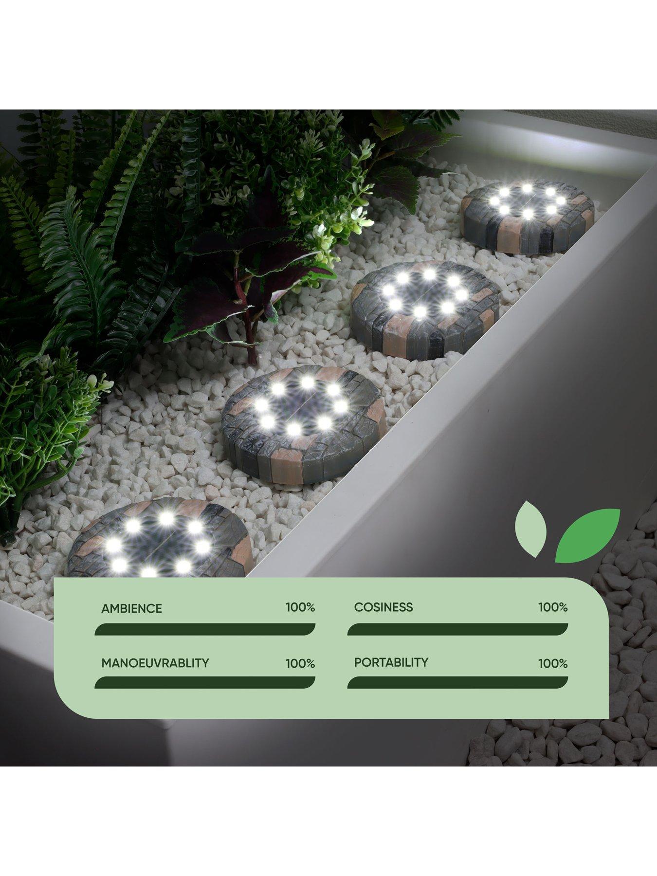 Image 6 of 7 of Streetwize Solar Stone Effect Deck Light (Pack of 4)