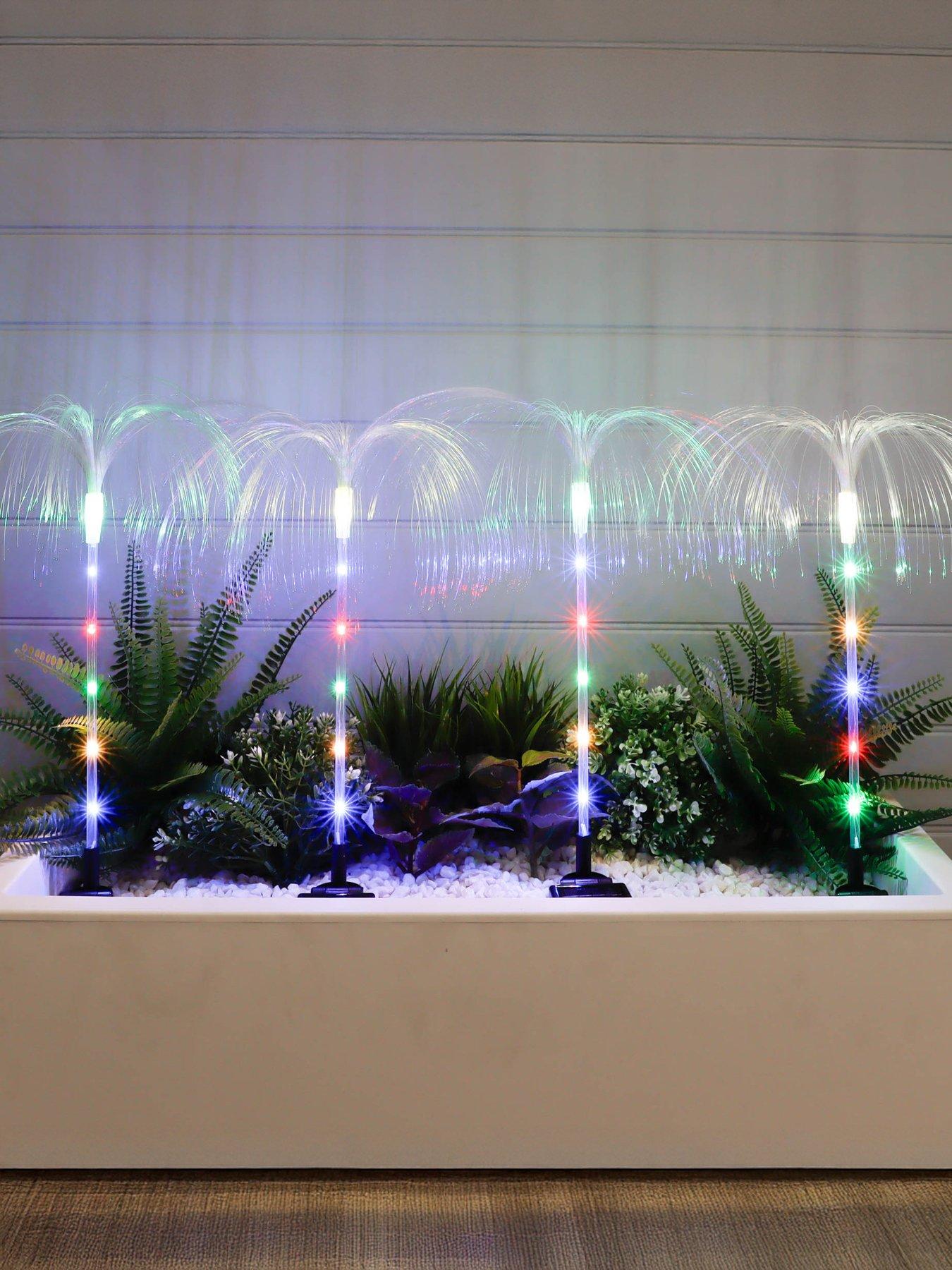 Product photograph of Streetwize Solar Jellyfish Stake Lights Pack Of 4 from very.co.uk