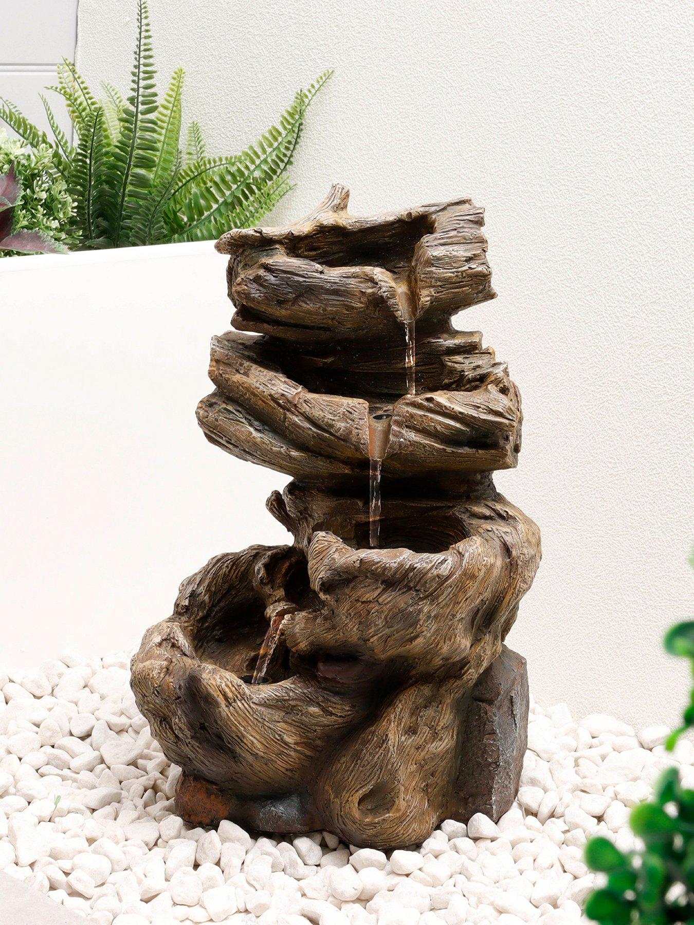 undefined Solar Rock Stack Fountain