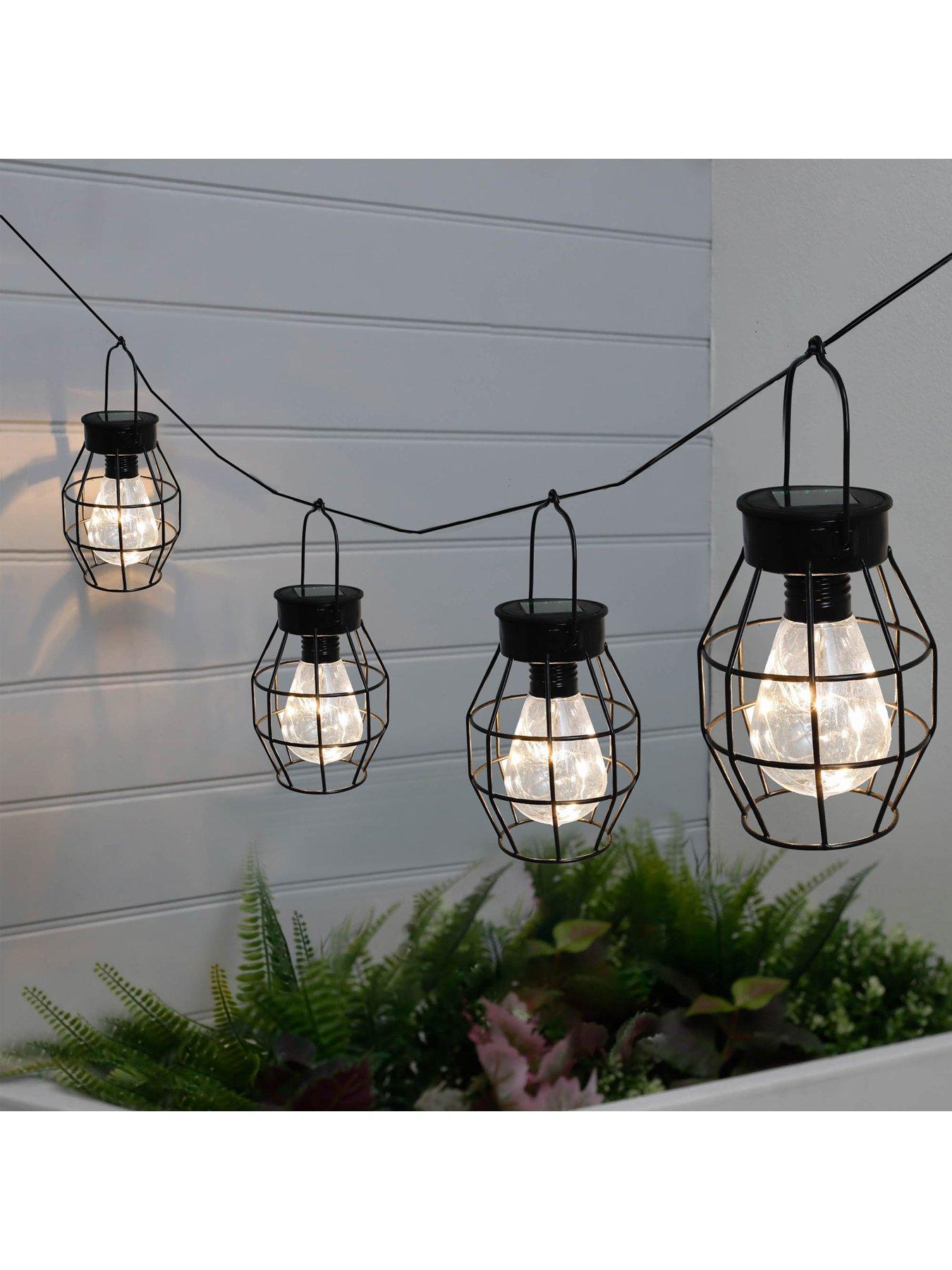 Product photograph of Streetwize Timeless Caged Mini Lanterns Pack Of 4 from very.co.uk