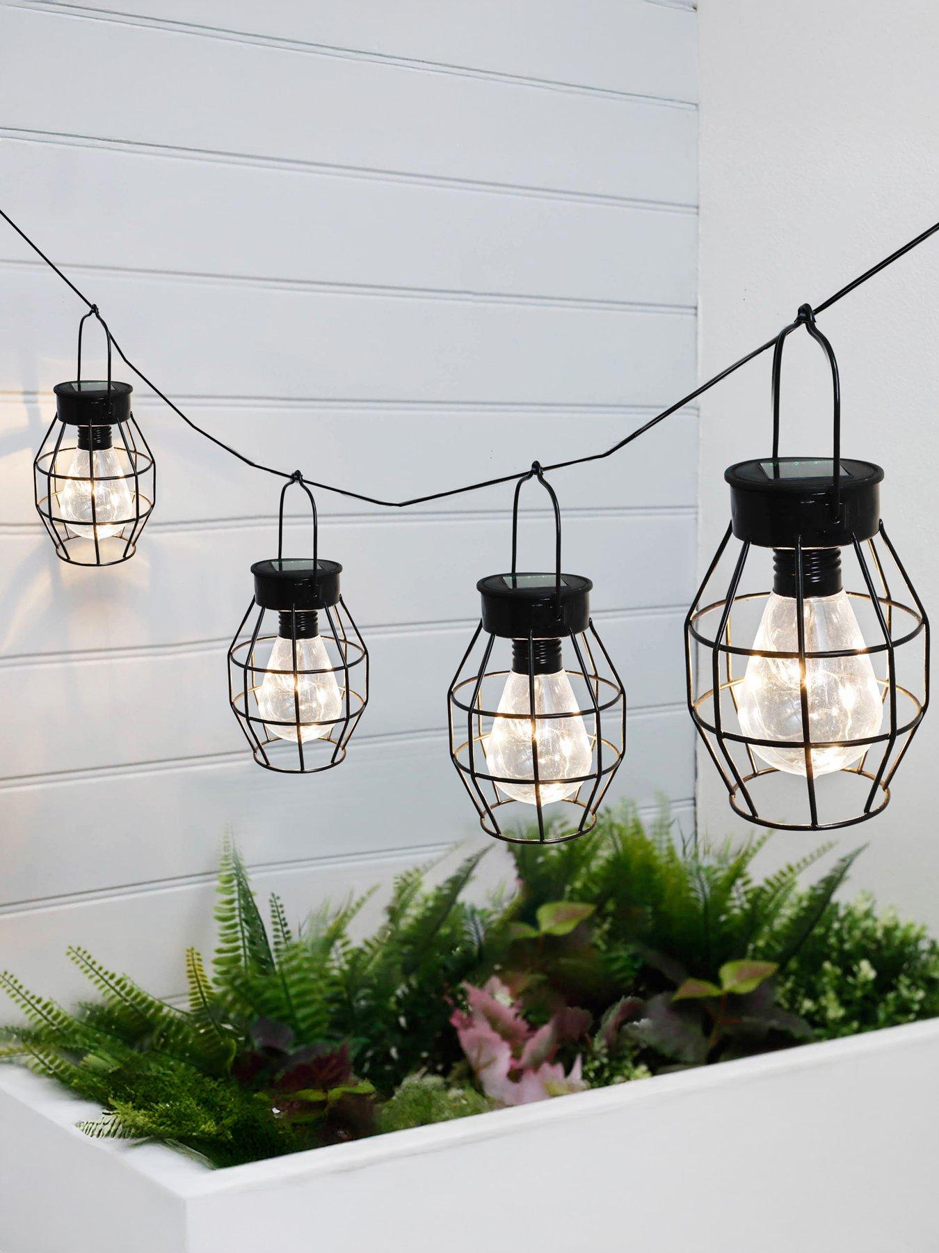 Product photograph of Streetwize Timeless Caged Mini Lanterns Pack Of 4 from very.co.uk