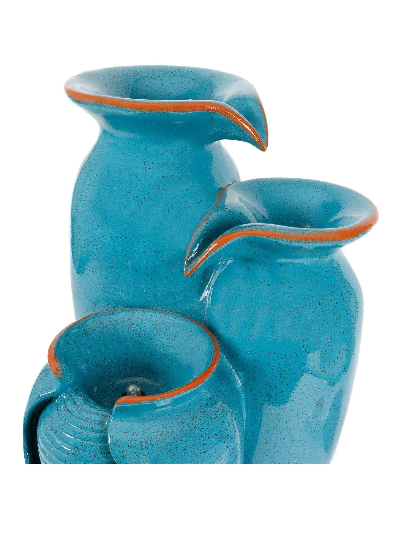 Image 3 of 4 of Streetwize Solar Water Feature - Azure Grecian Pots