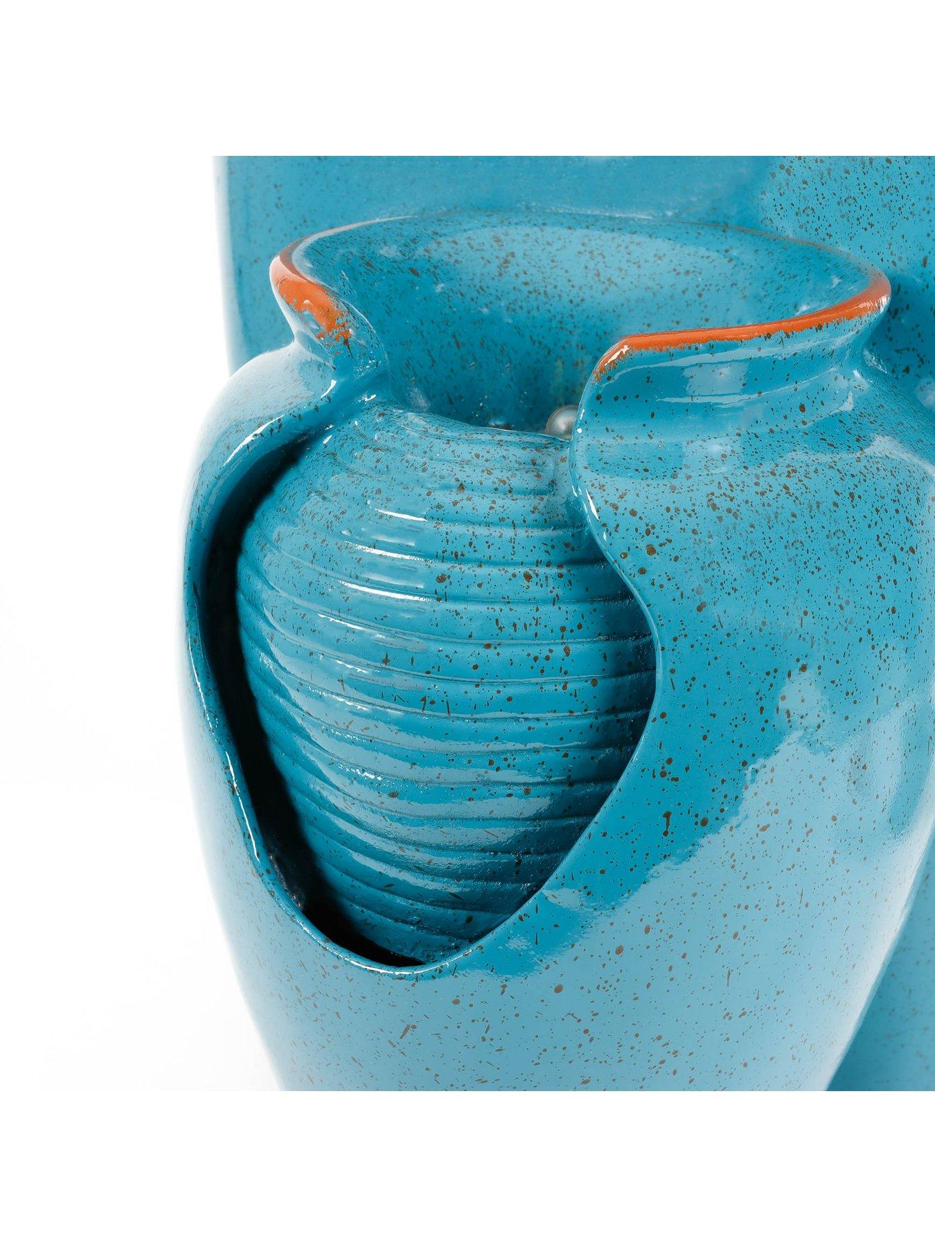 Image 4 of 4 of Streetwize Solar Water Feature - Azure Grecian Pots