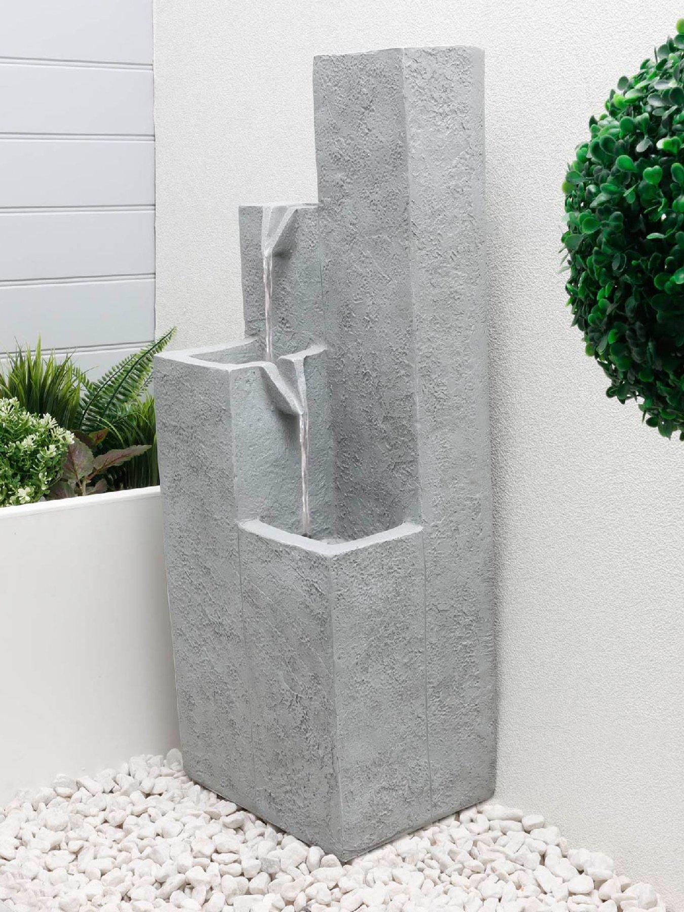 undefined Solar Water Feature - Cubic Falls