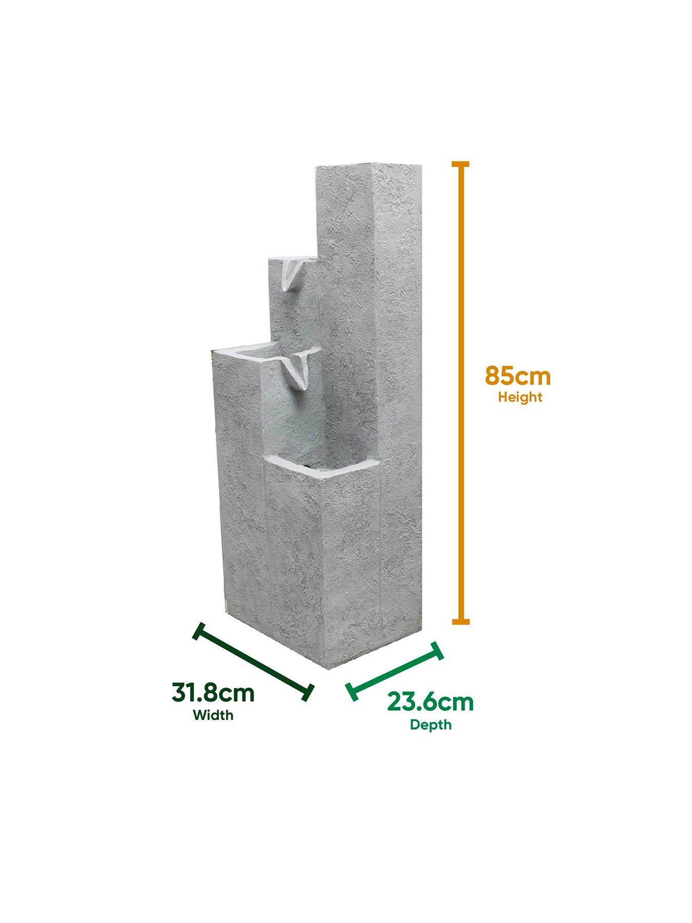 Streetwize Solar Water Feature - Cubic Falls | Very