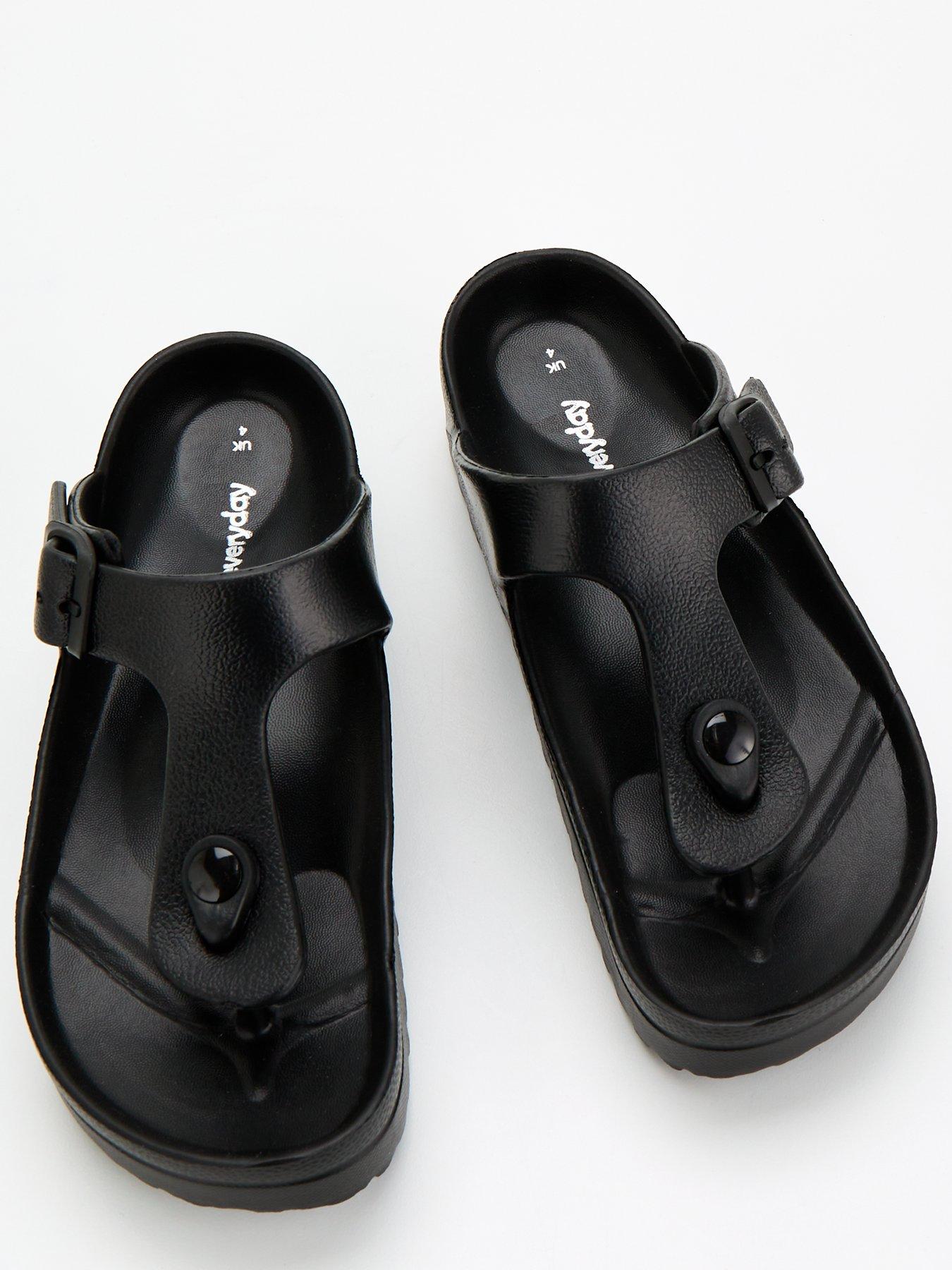 Image 4 of 6 of Everyday Toe Post Eva Slider - Black