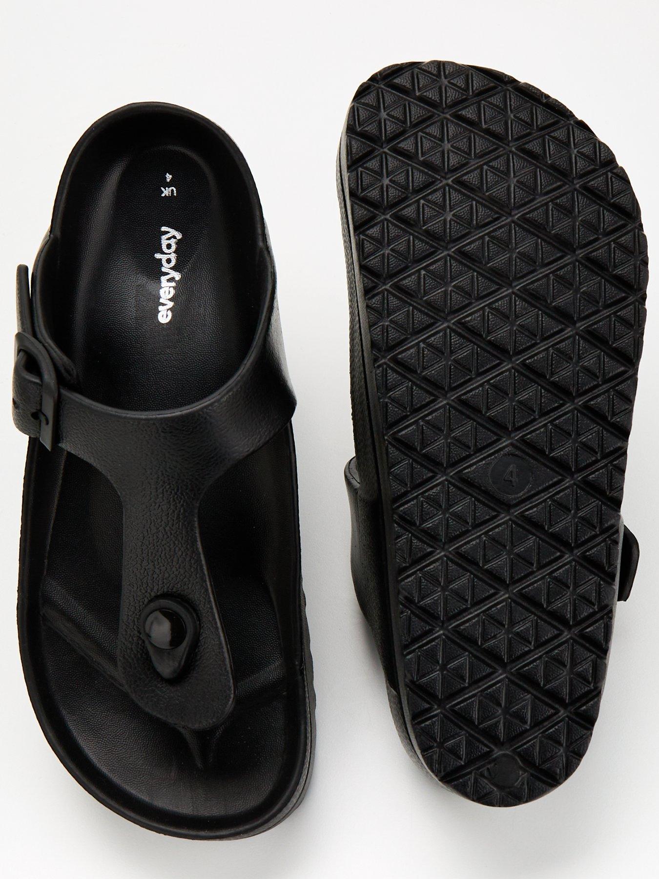 Image 5 of 6 of Everyday Toe Post Eva Slider - Black