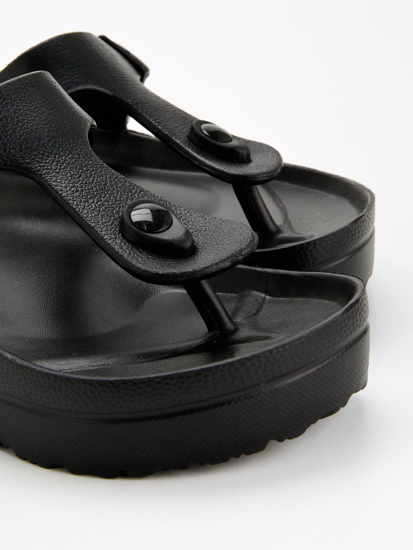 Image 6 of 6 of Everyday Toe Post Eva Slider - Black