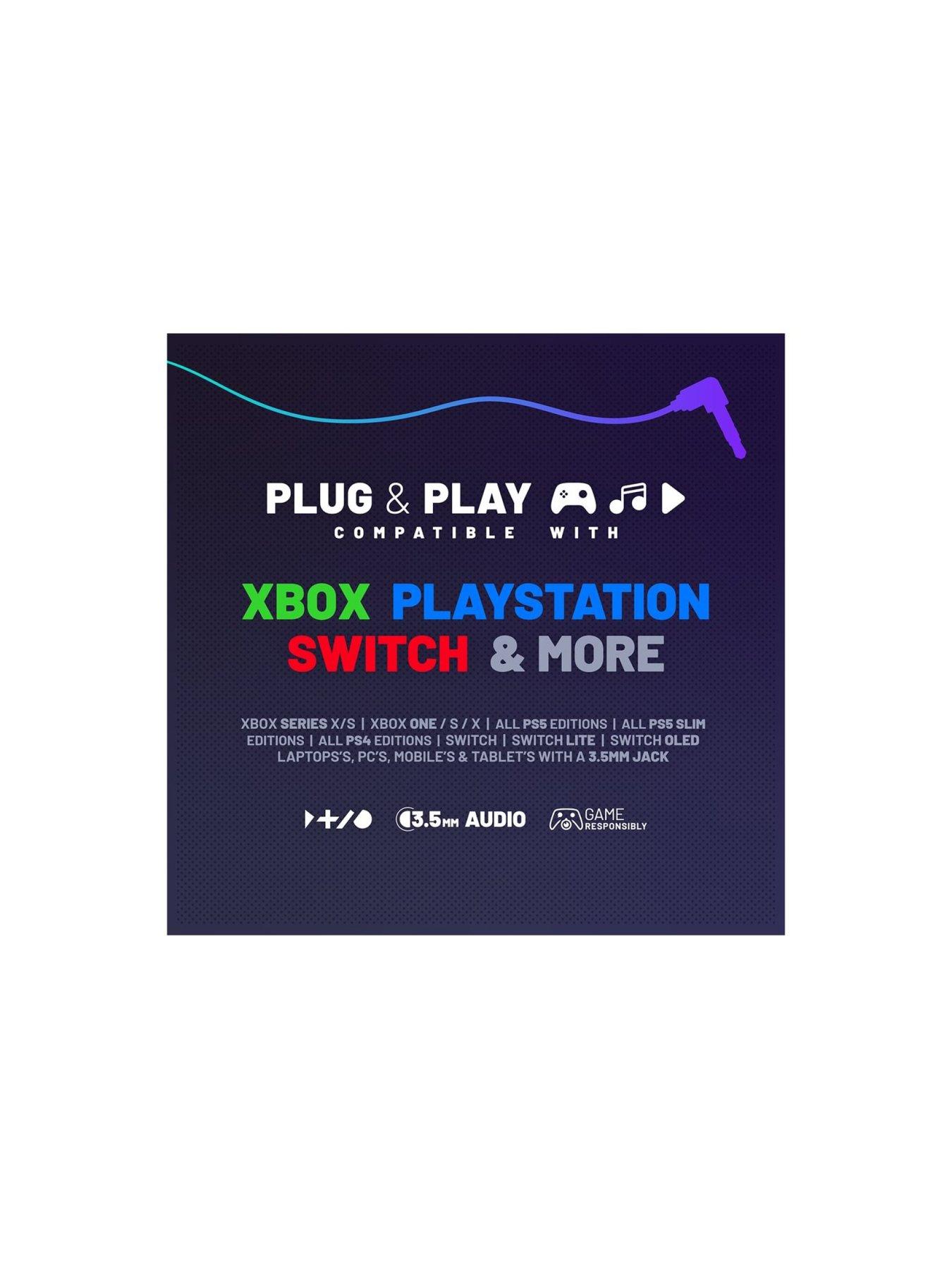 Image 4 of 7 of Stealth Gaming Headset for XBOX, PS4/PS5, Switch, PC - White &amp; Blue