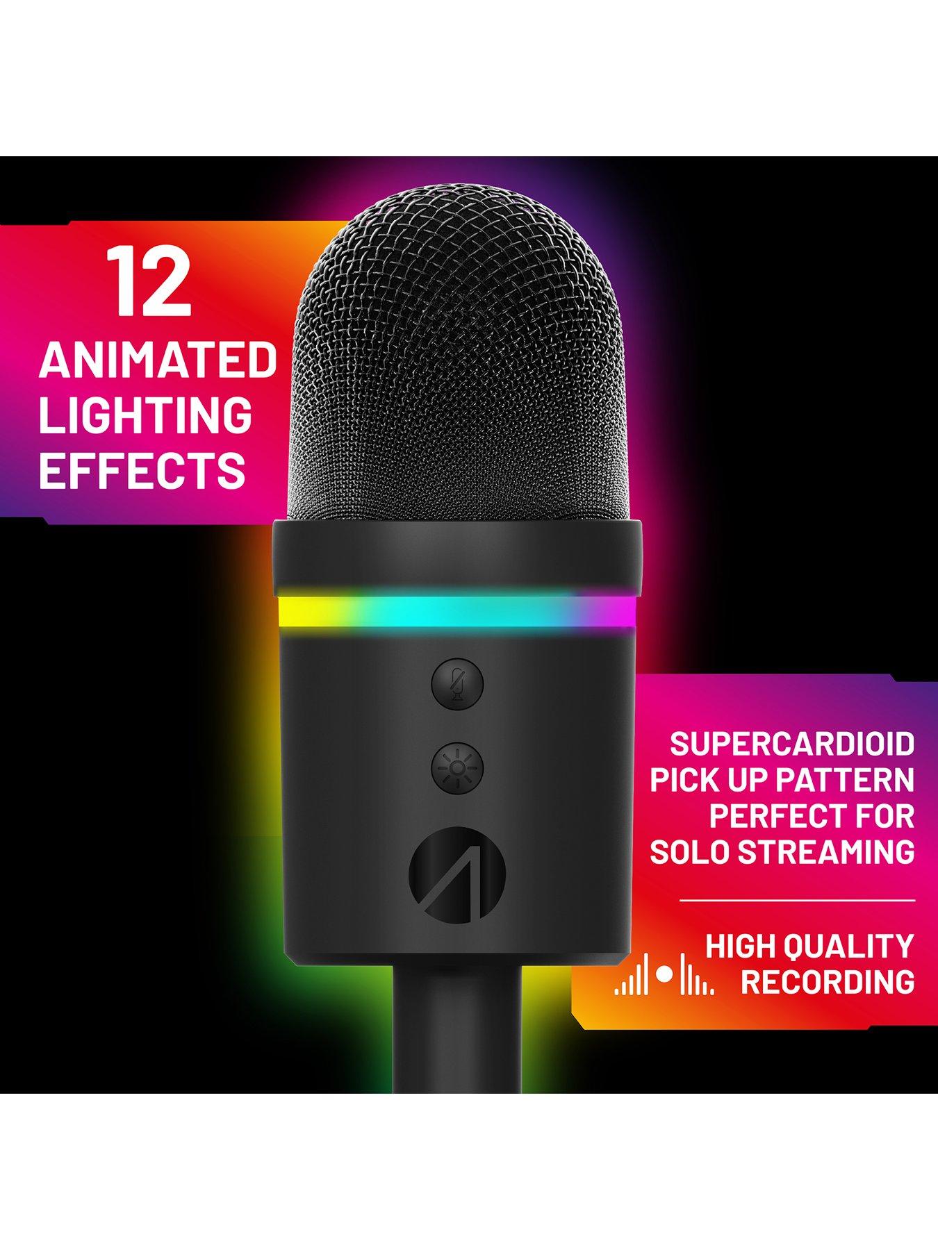 Image 5 of 7 of Stealth Light Up LED USB Streaming Mic - Black