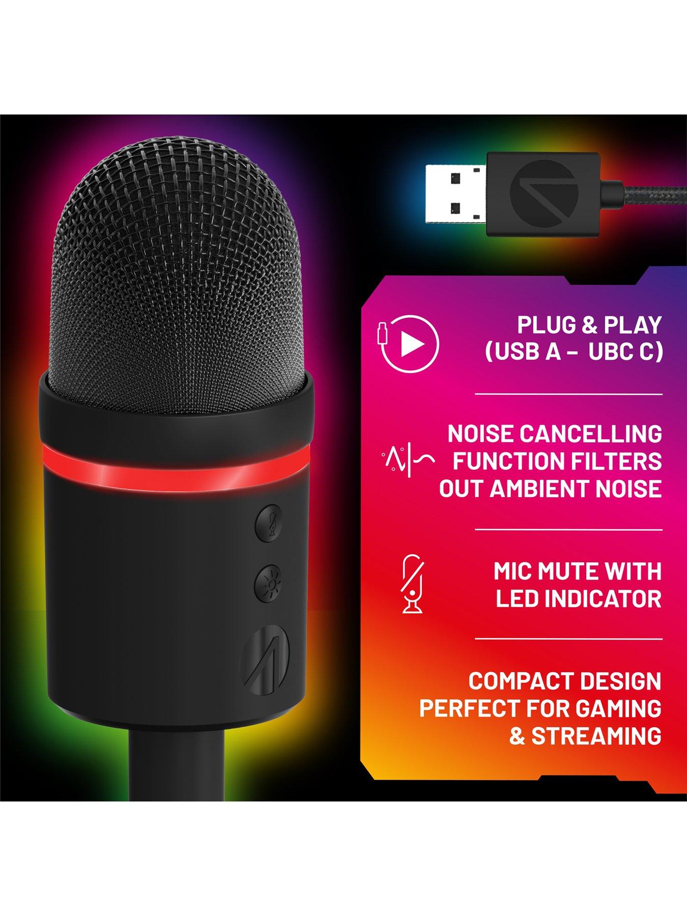 Image 7 of 7 of Stealth Light Up LED USB Streaming Mic - Black