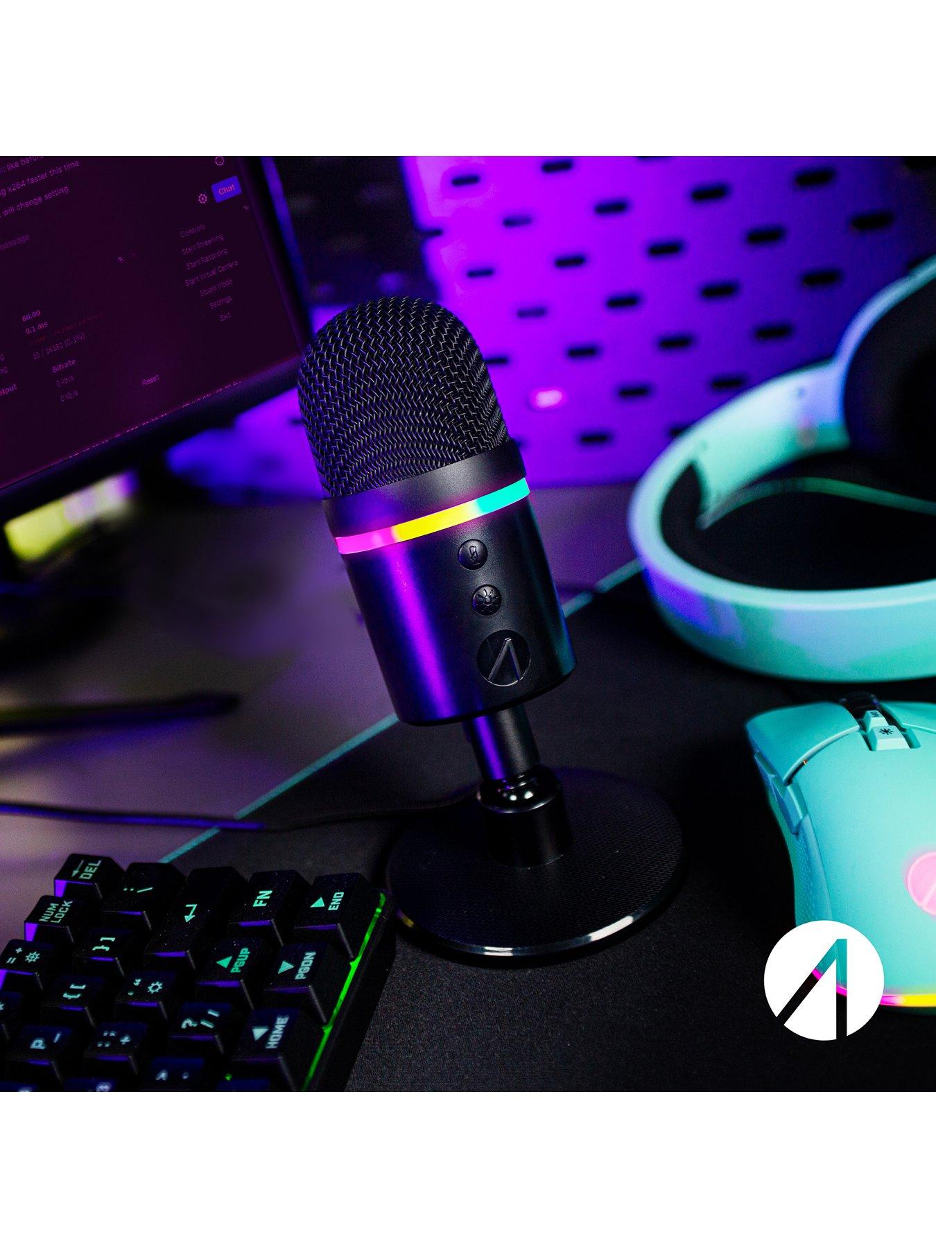 Image 7 of 7 of Stealth Light Up LED USB Streaming Mic - Black