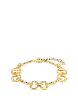 jon richard gold plated snaffle bracelet