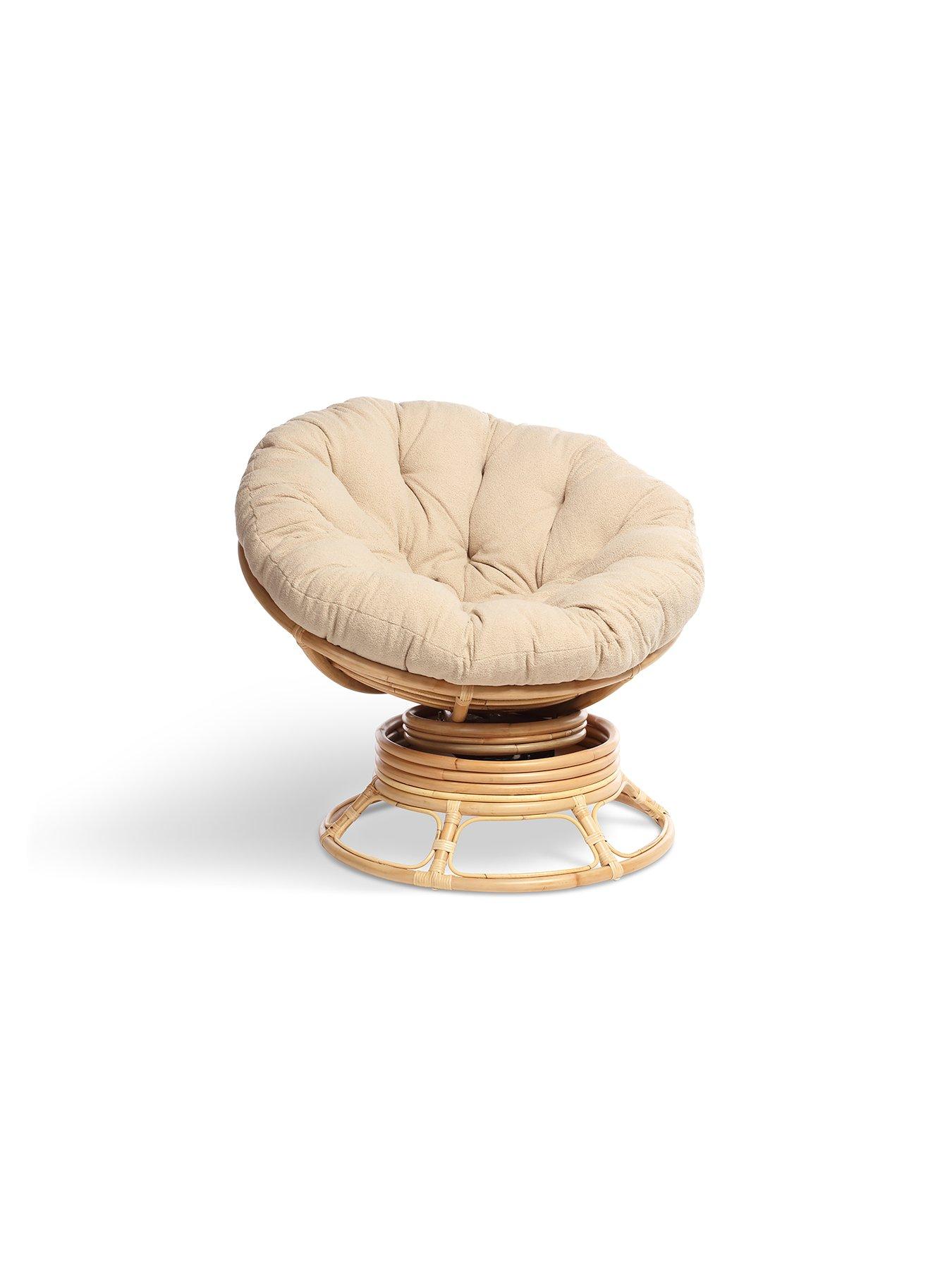 Product photograph of Desser Papasan Swivel Rocking Amp Swivel Chair from very.co.uk