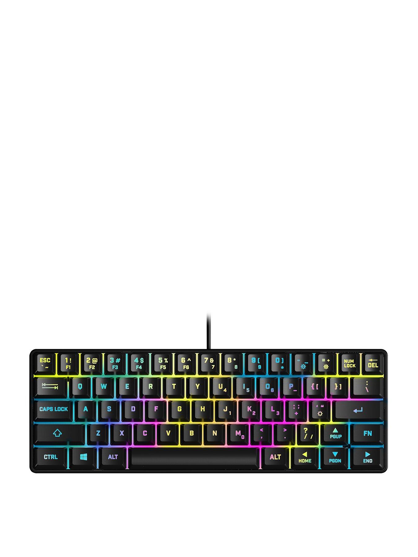 undefined LED Light Up Mini Gaming Keyboard - Black