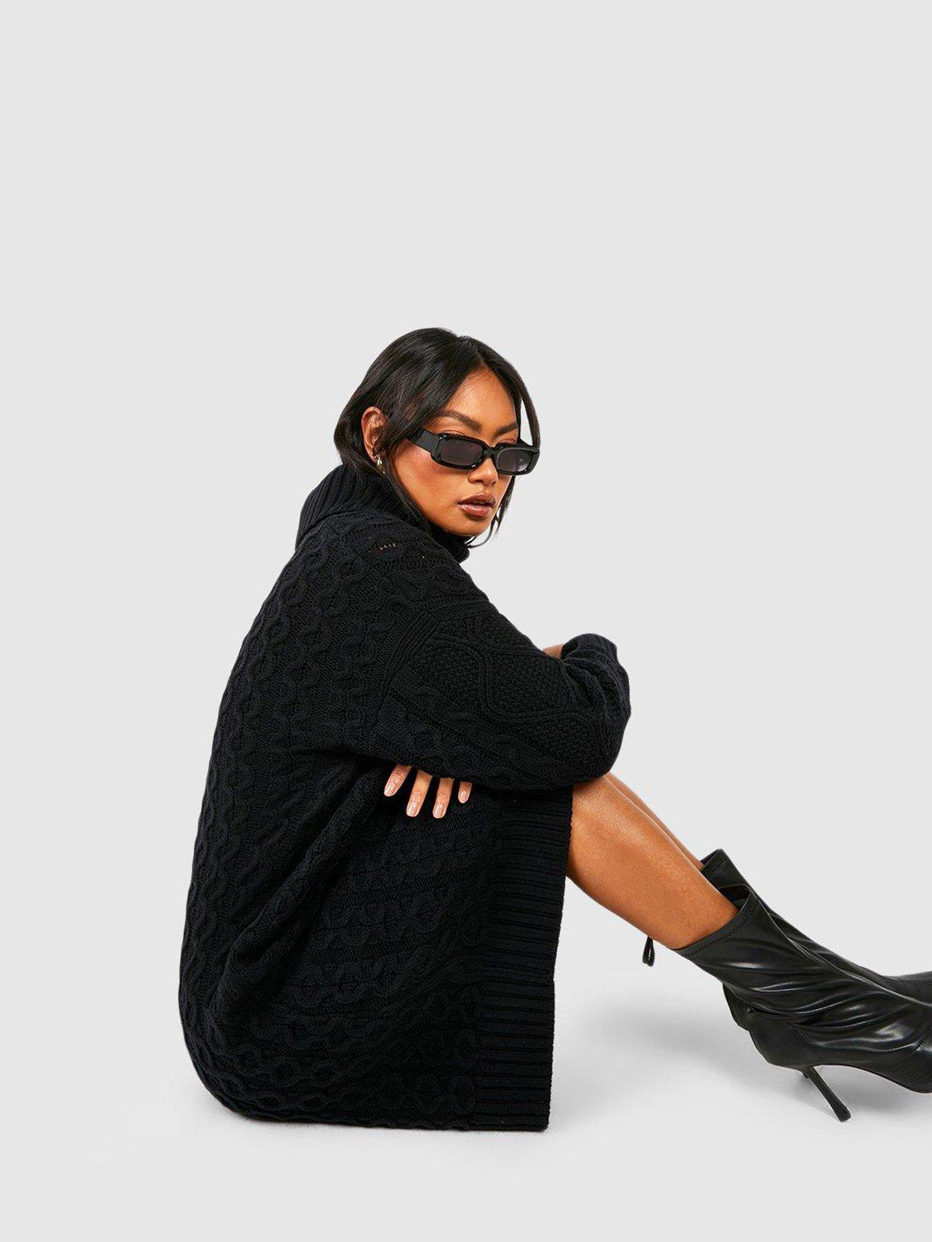 Oversized black jumper outlet dress