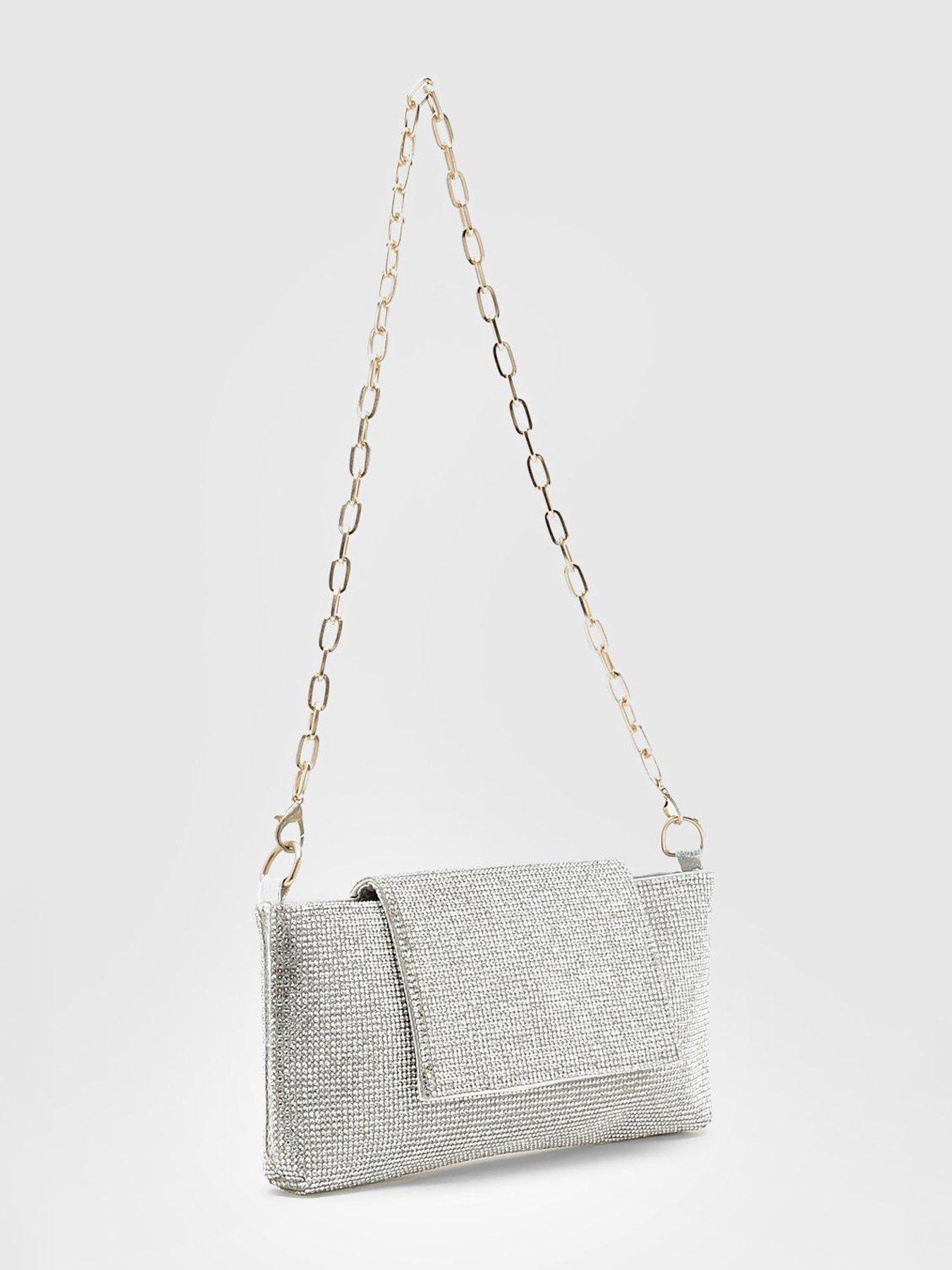 Silver chain clearance strap bag