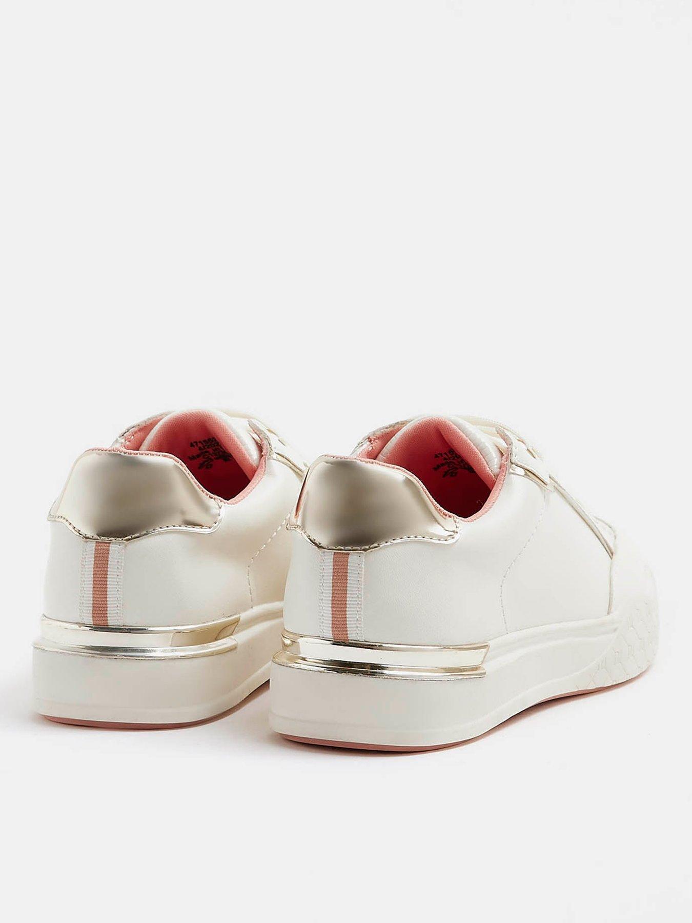 River island red trainers hotsell