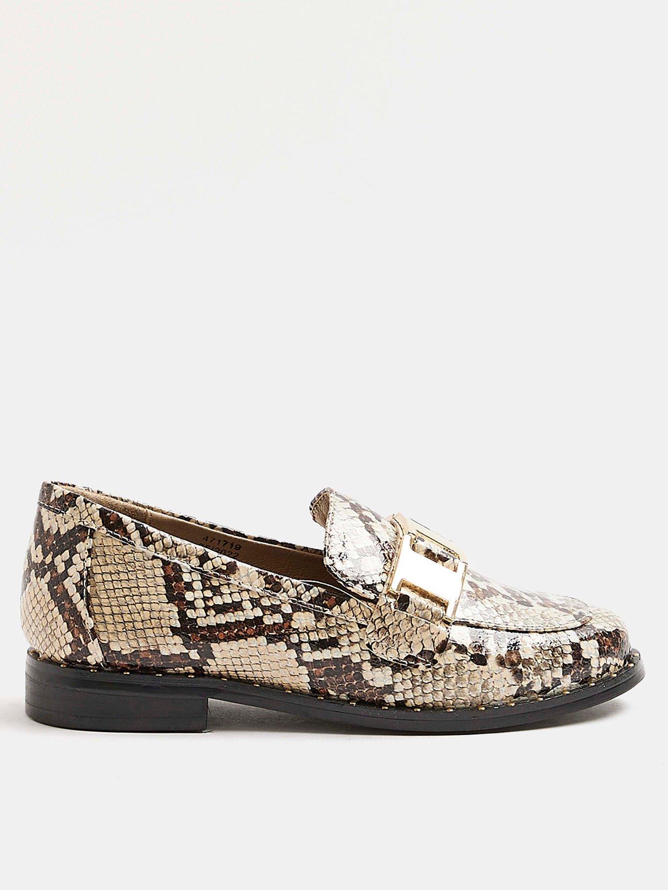 Ladies snakeskin hot sale loafers