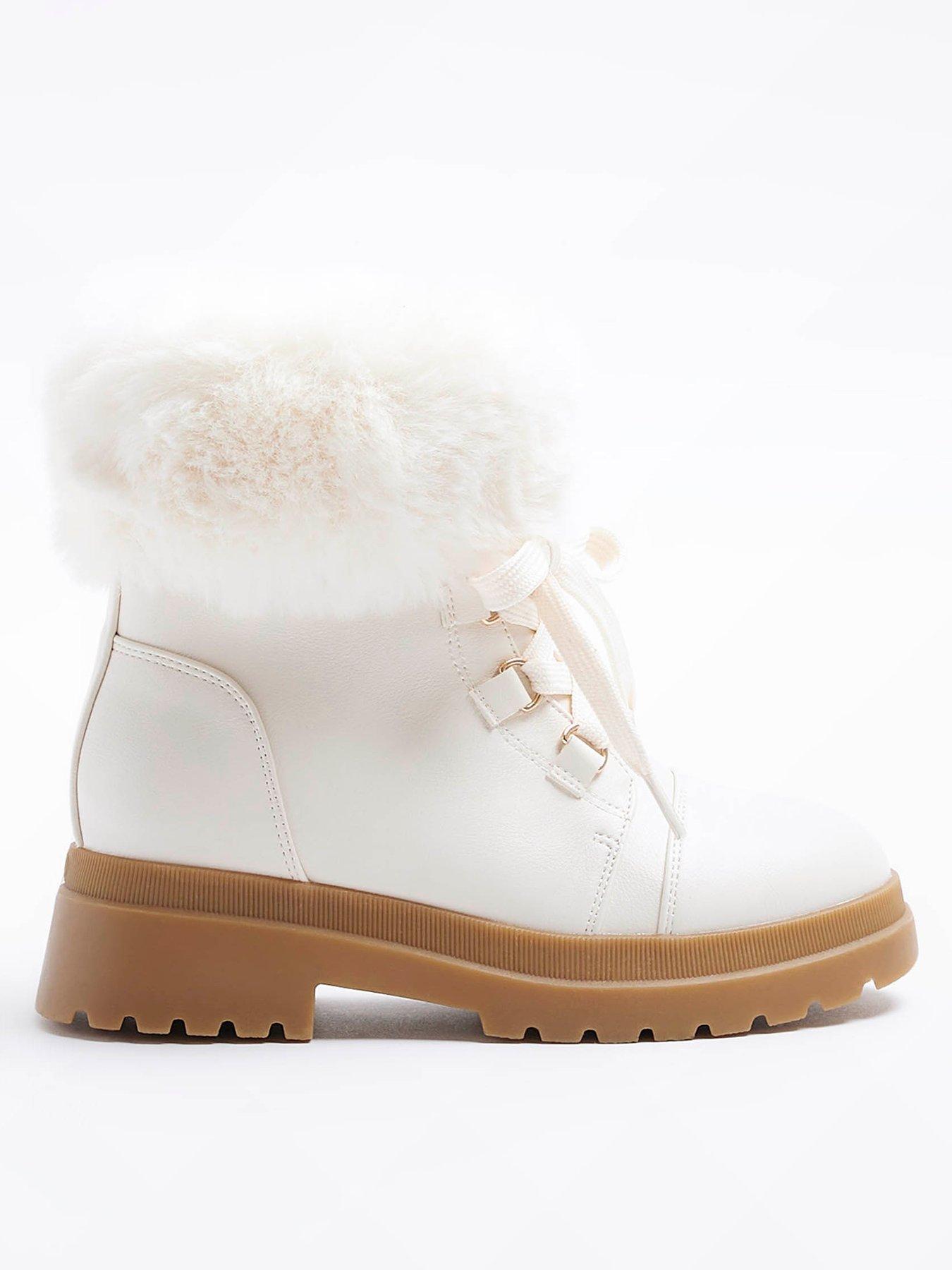 Cream boots ladies on sale uk