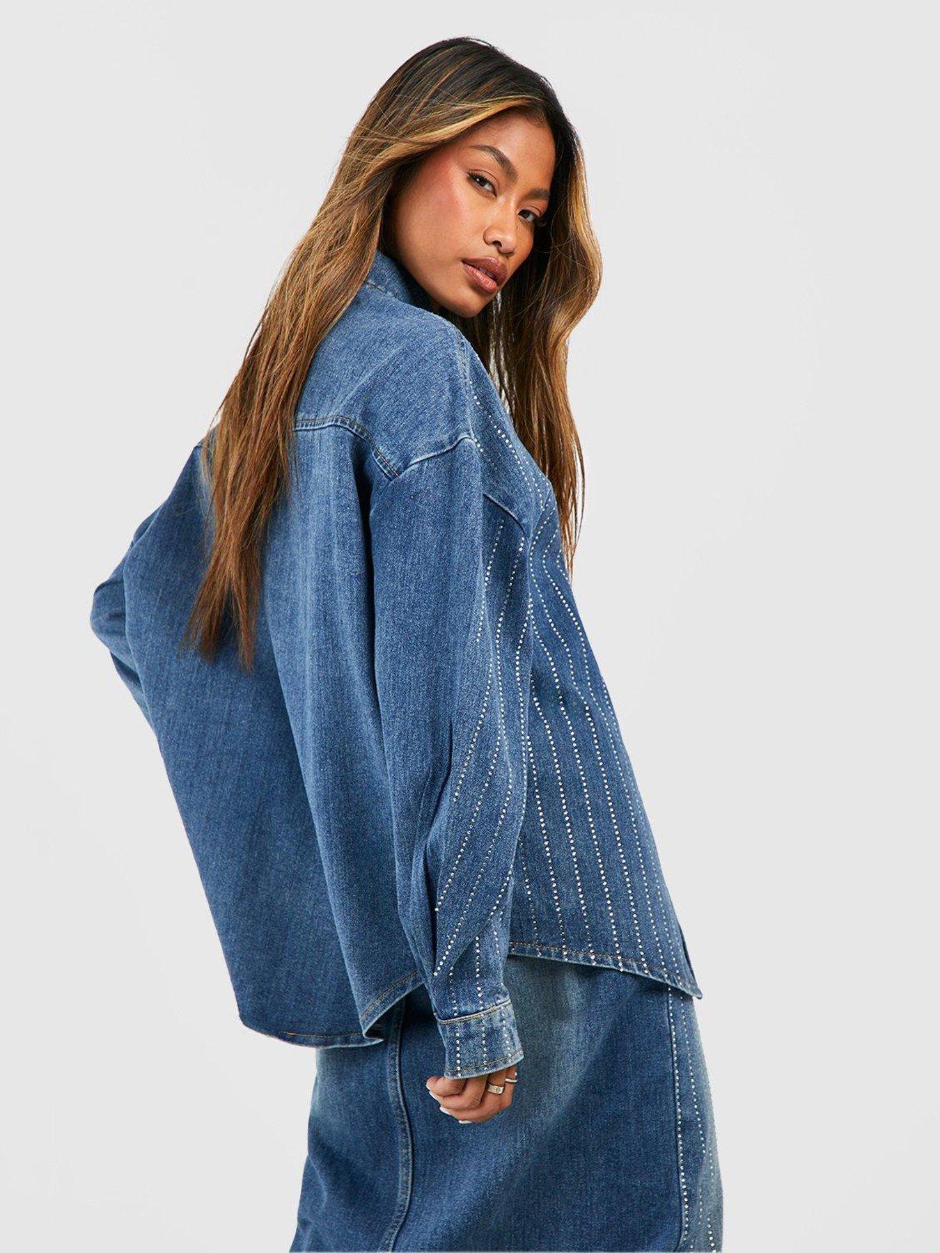 Diamante 2025 denim shirt