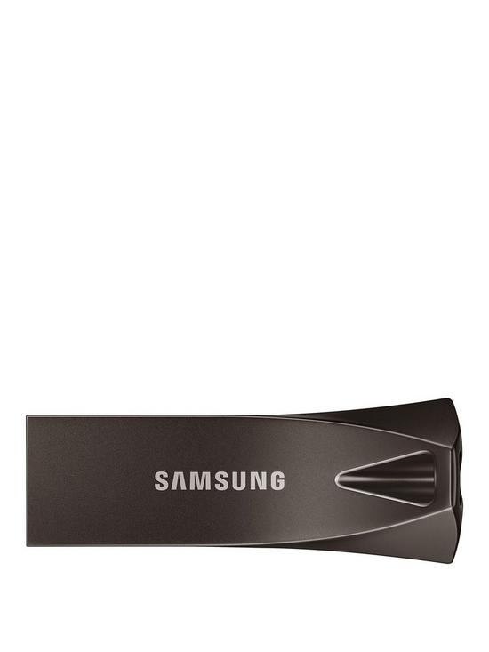 front image of samsung-bar-plus-128gb-titan-grey