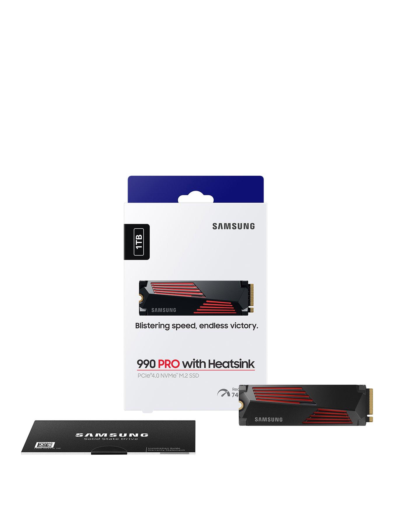 Samsung 990 Pro 1TB SSD with Heatsink | very.co.uk