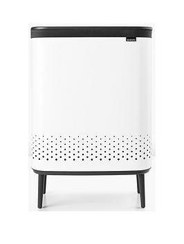 Product photograph of Brabantia 45 45-litre Bo Laundry Bin In White from very.co.uk