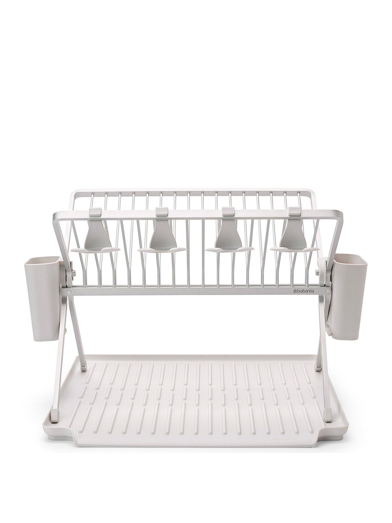 undefined SinkSide Foldable Dish Rack - Light Grey