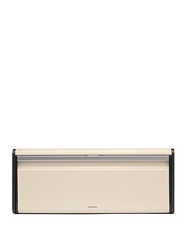 Product photograph of Brabantia Fall Front Bread Bin In Beige from very.co.uk