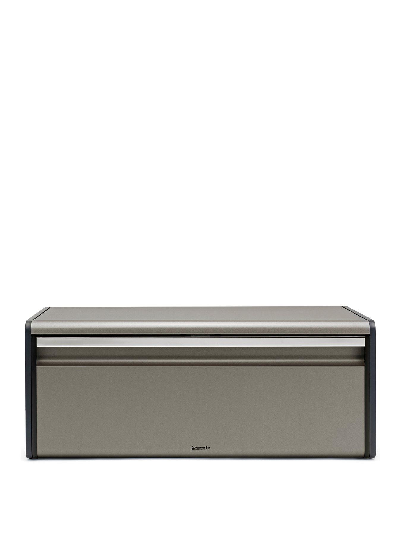Brabantia Fall Front Bread Bin in Platinum very.co.uk