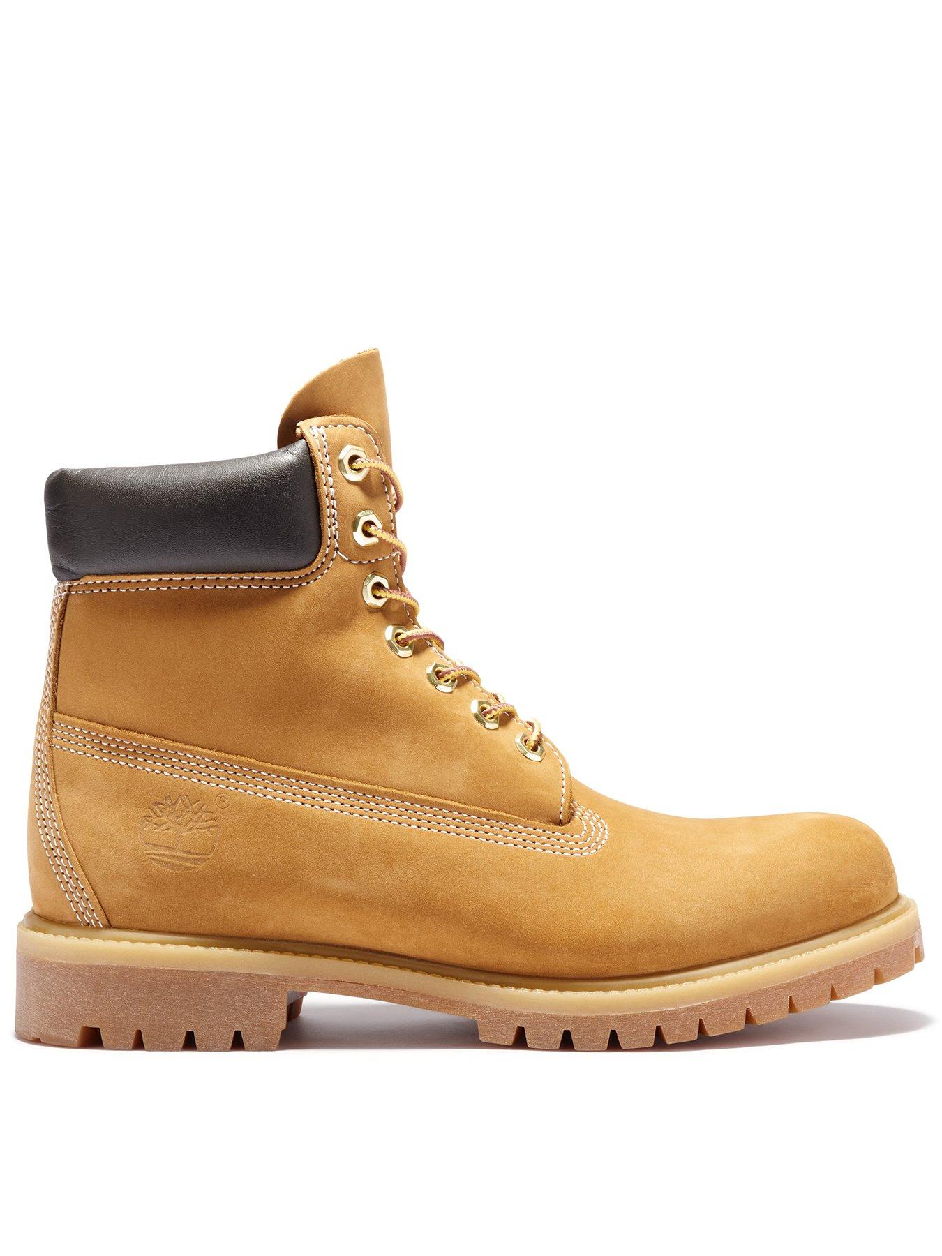 undefined Premium 6 Inch Waterproof Lace Up Boots - Light Brown