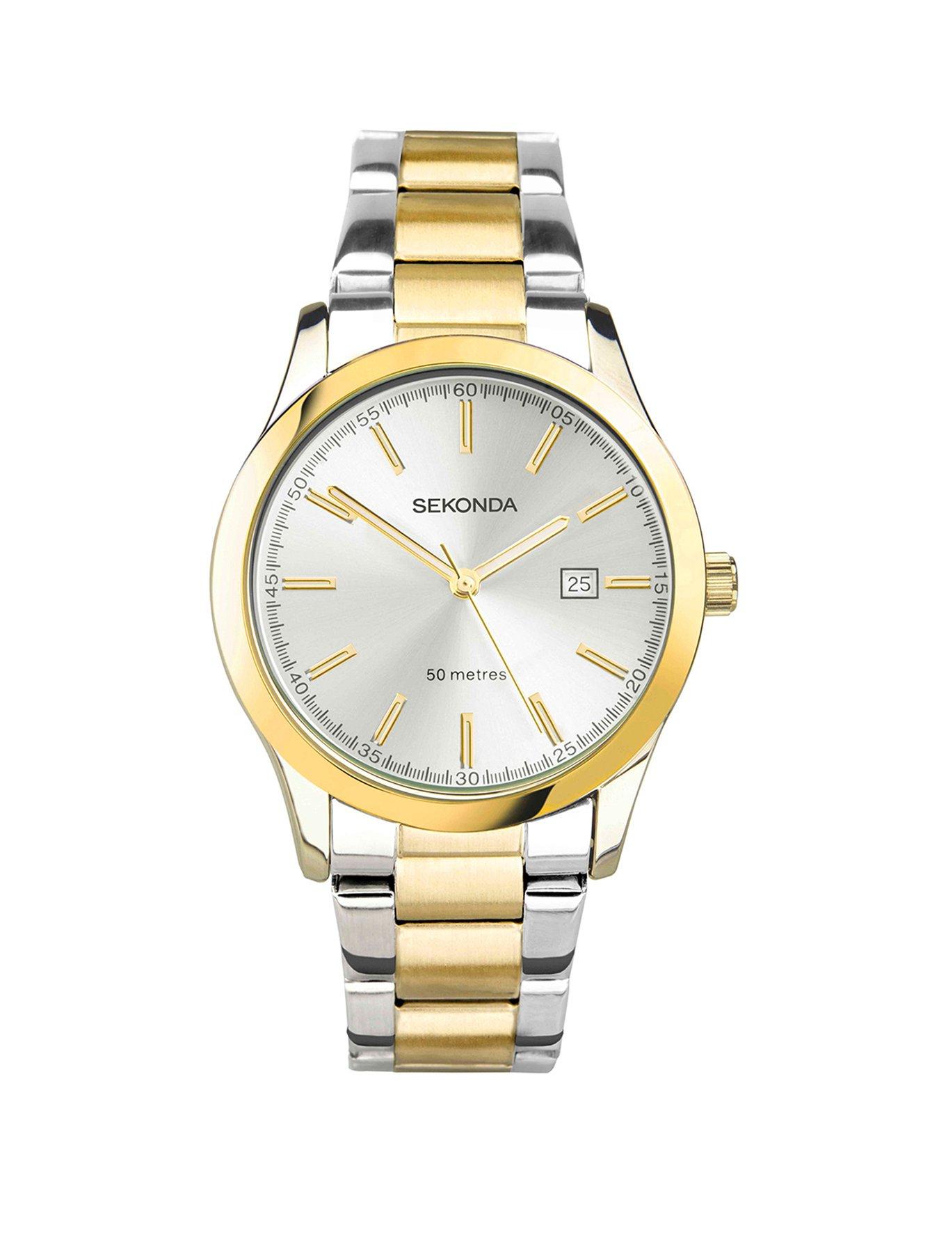Product photograph of Sekonda Women S Taylor Two-tone Stainless Steel Bracelet 34mm Analogue Watch from very.co.uk