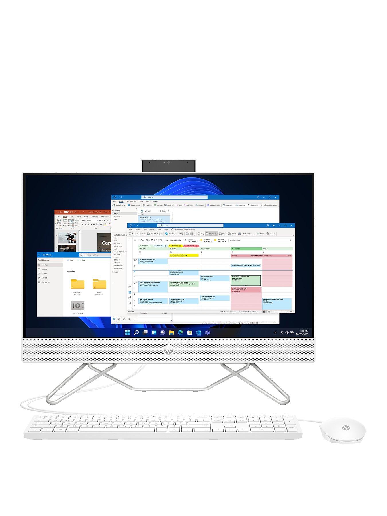 Image 2 of 8 of HP 24-cb1039na All-in-One PC - 23.8in FHD,&nbsp;Intel Core i3-1215U, 8GB RAM, 256GB SSD