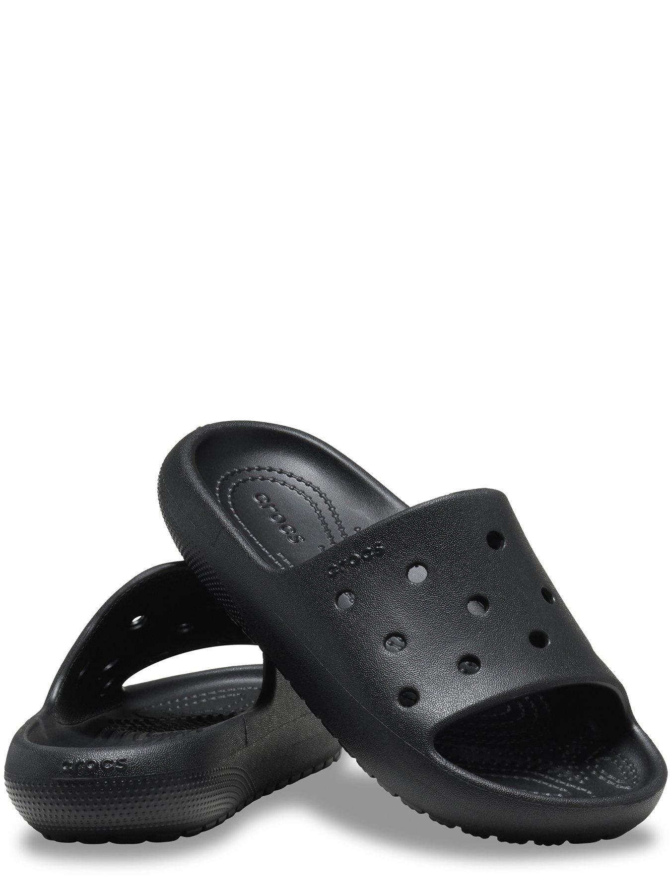 Crocs Black Classic Slide V2 | Very.co.uk