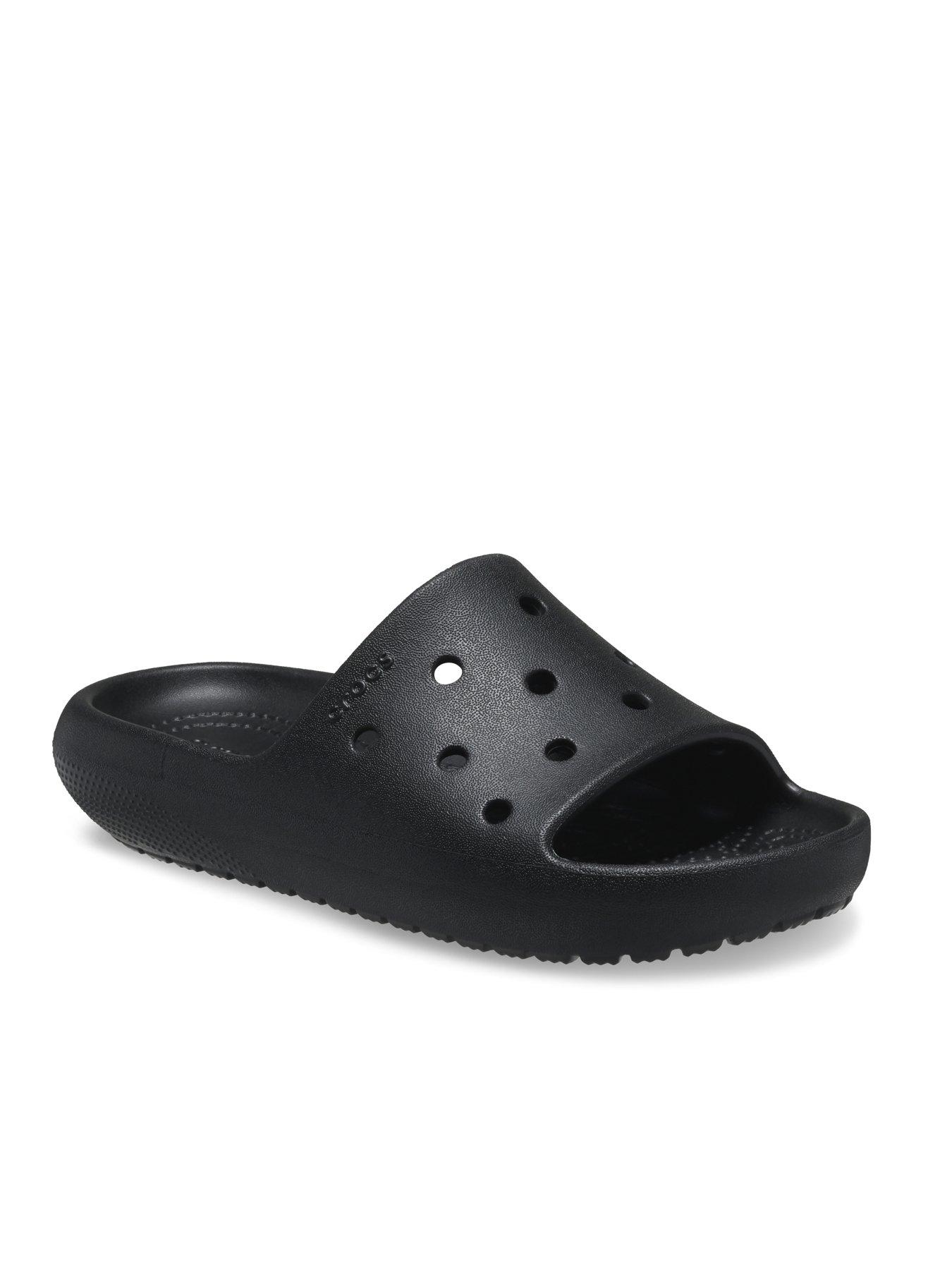 Crocs Black Classic Slide V2 | Very.co.uk