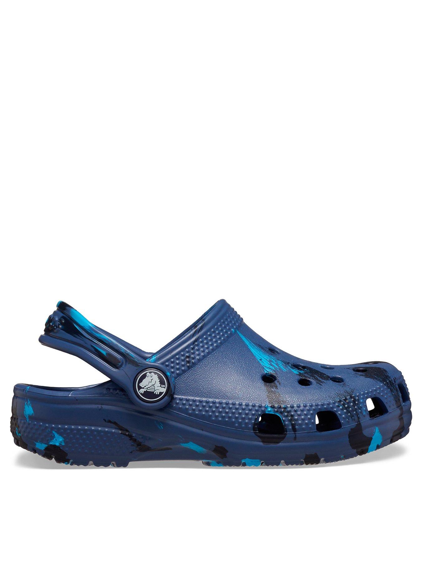 undefined Classic Marbled Clog T Sandal - Blue